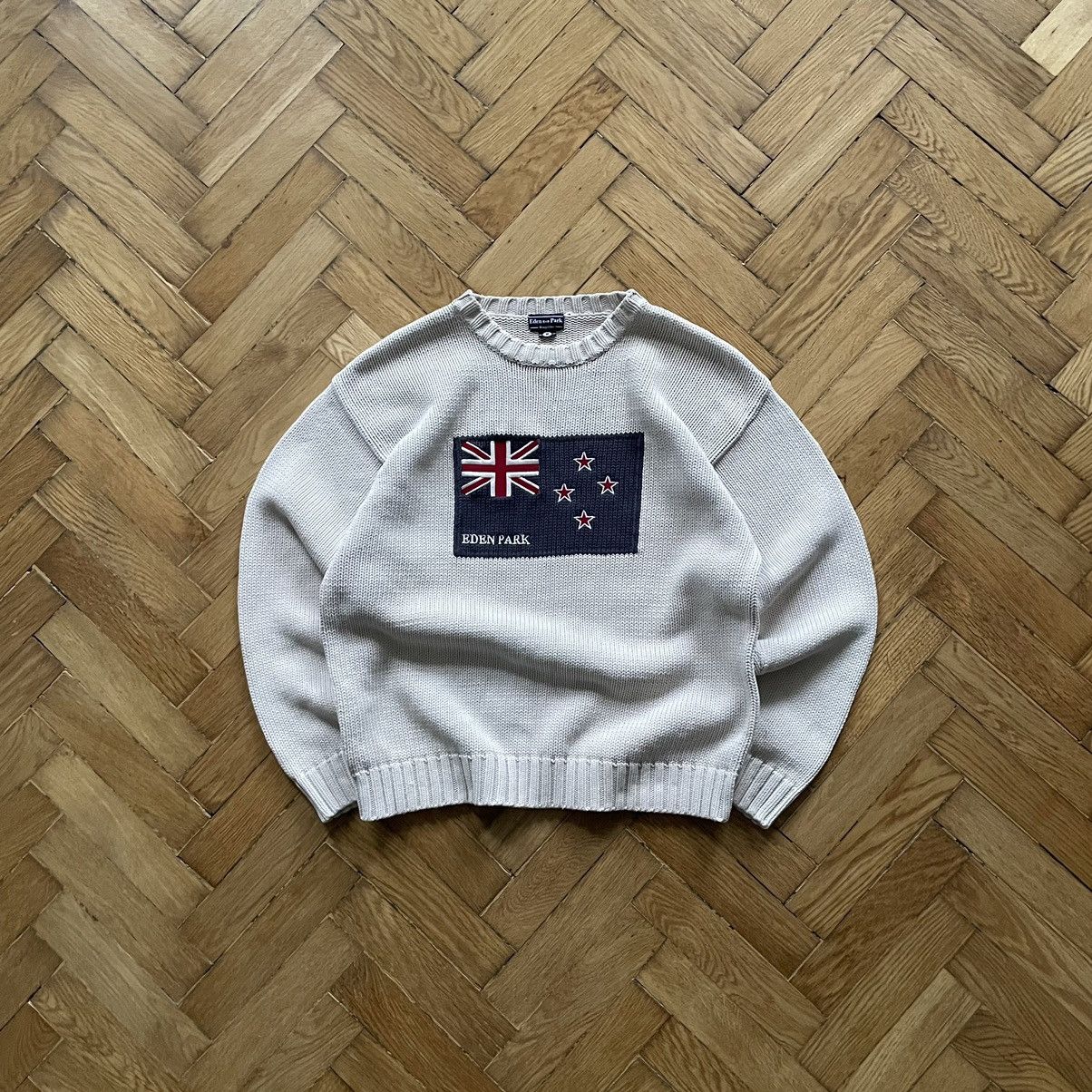 Y2K Vintage EDEN PARK NZ Ivory Knitwear Sweater 90s