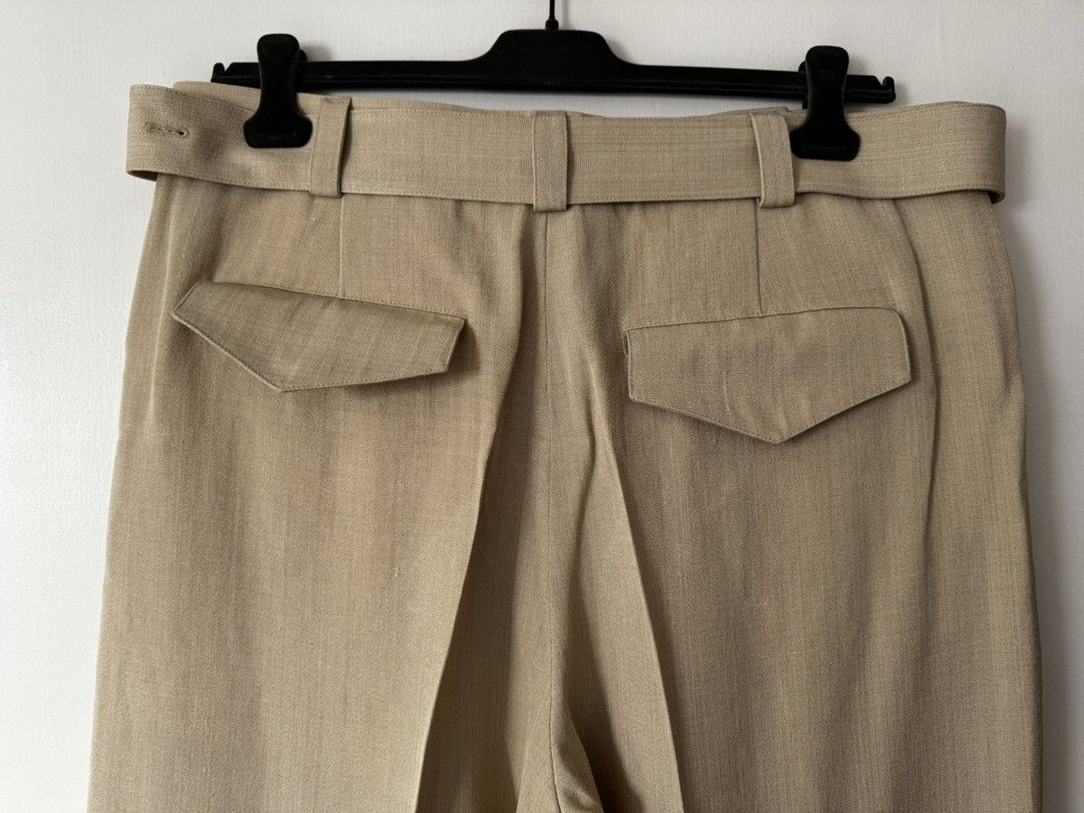 Jil Sander Jil Sander Beige Silk-Viscose Belted Wide-Leg Trousers – 52 Size US 36 / EU 52 - 10 Thumbnail
