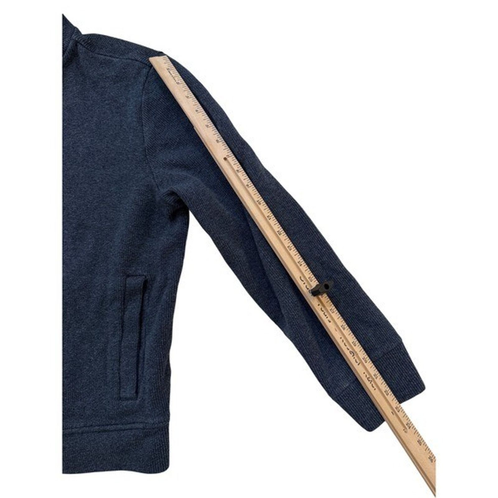 Banana Republic Banana Republic Sweater Men's LG Blue Full Zip Mock Jacket Size US L / EU 52-54 / 3 - 4 Thumbnail