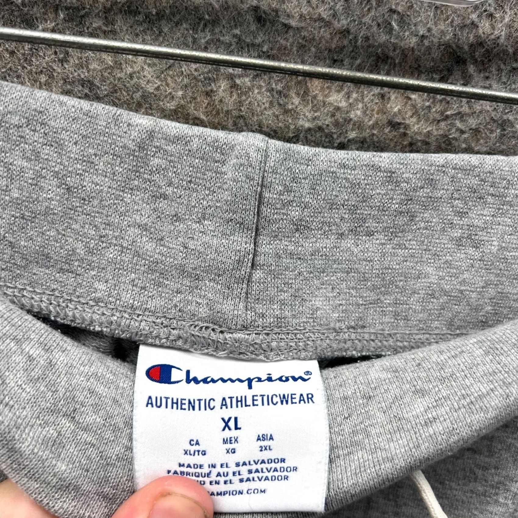 Champion VINTAGE Champion Sweatpants Men XL Gray Jogger Athletic Fleece Gym Size US 36 / EU 52 - 4 Thumbnail