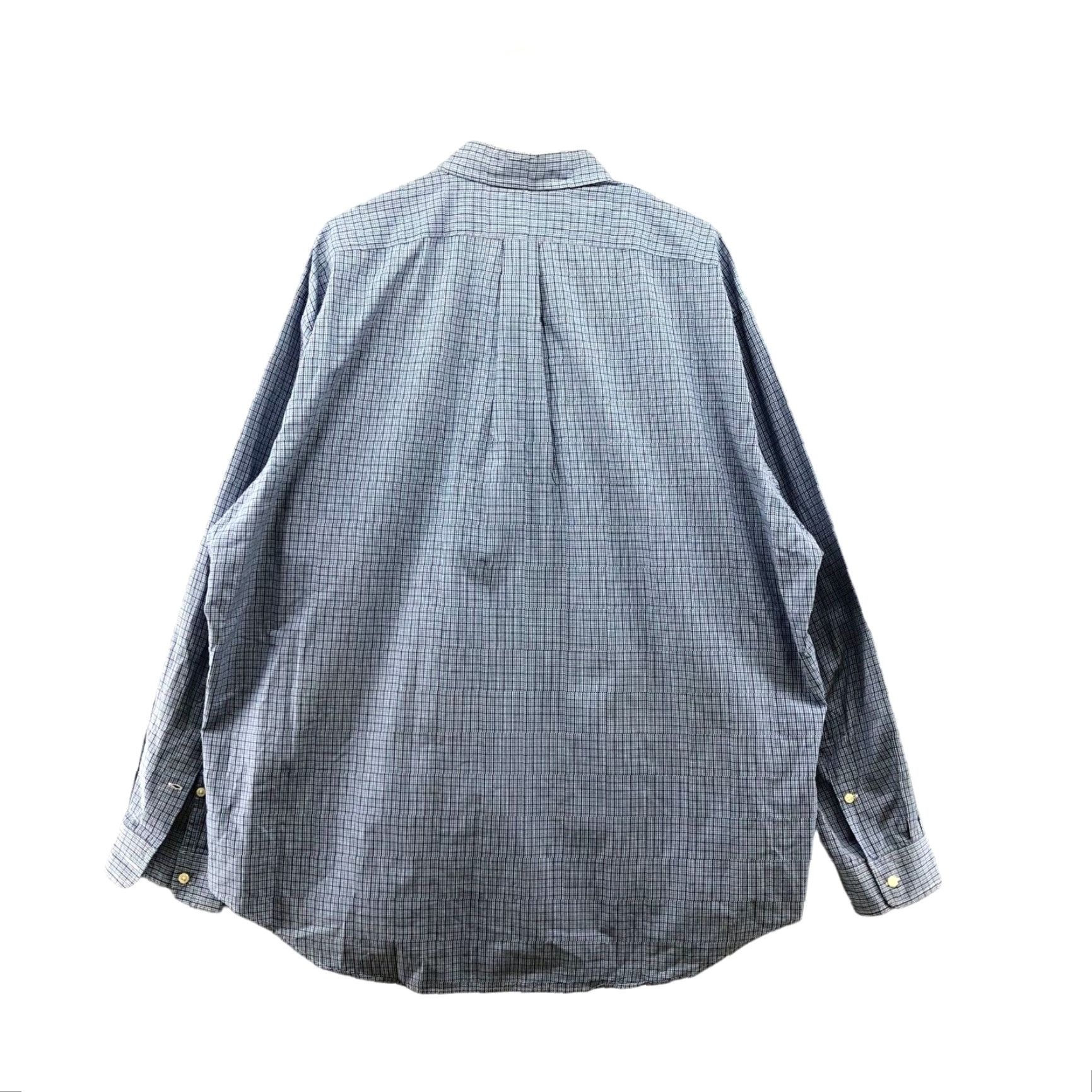 Ralph Lauren VTG Ralph Lauren Long Sleeve Shirt Mens XL Blake Cotton Popin Blue Plaid Button Size US XL / EU 56 / 4 - 2 Thumbnail