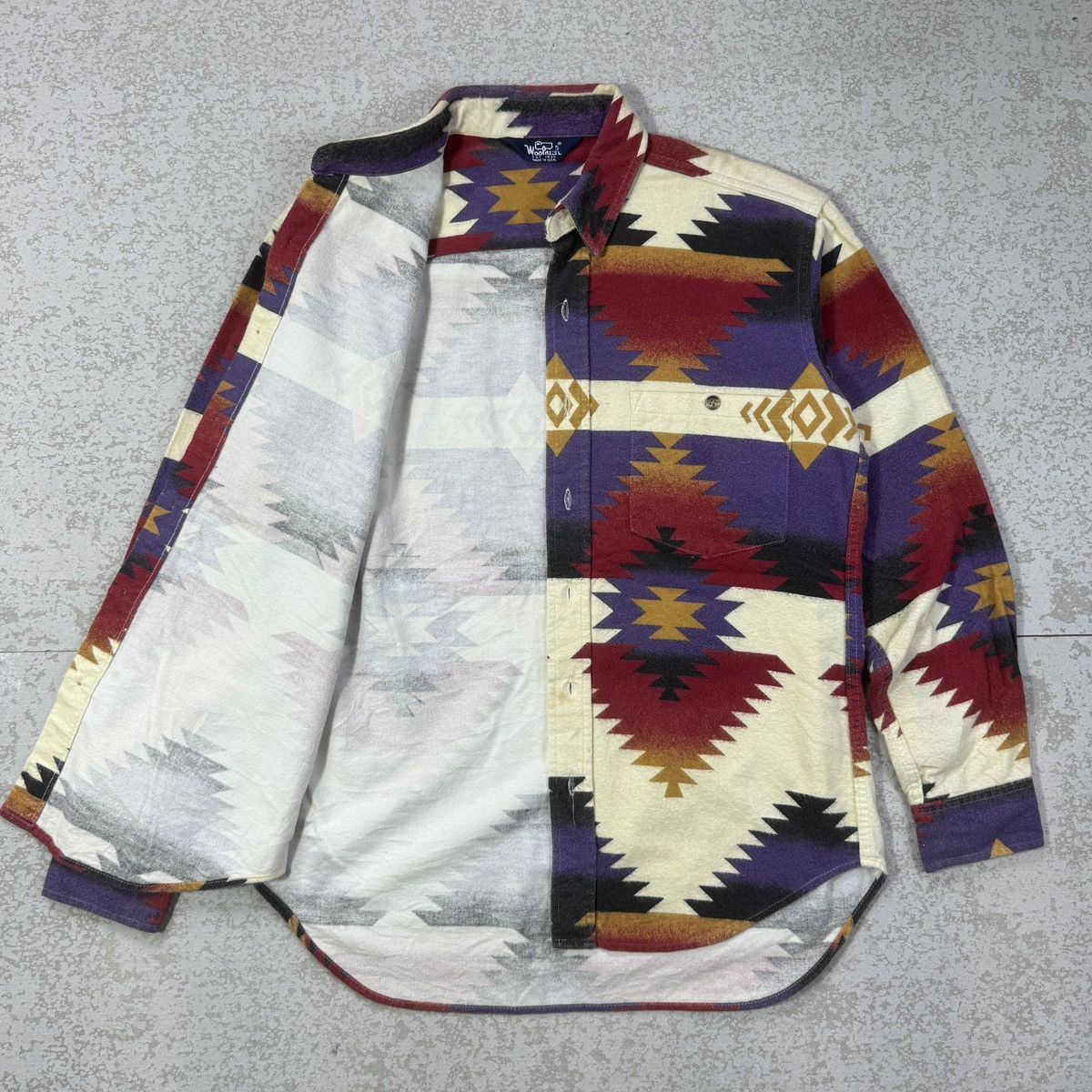 Vintage × Woolrich Woolen Mills Vintage Woolrich Aztec Navajo Shirt Size US M / EU 48-50 / 2 - 7 Thumbnail