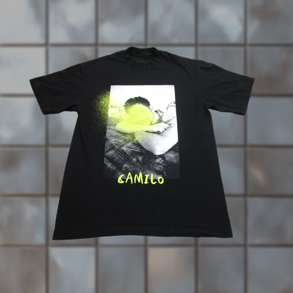 Vintage Camilo Tour Graphic Tee Black Mens Small Short Sleeve Concert Dates T-Shirt Size US S / EU 44-46 / 1 - 1 Thumbnail