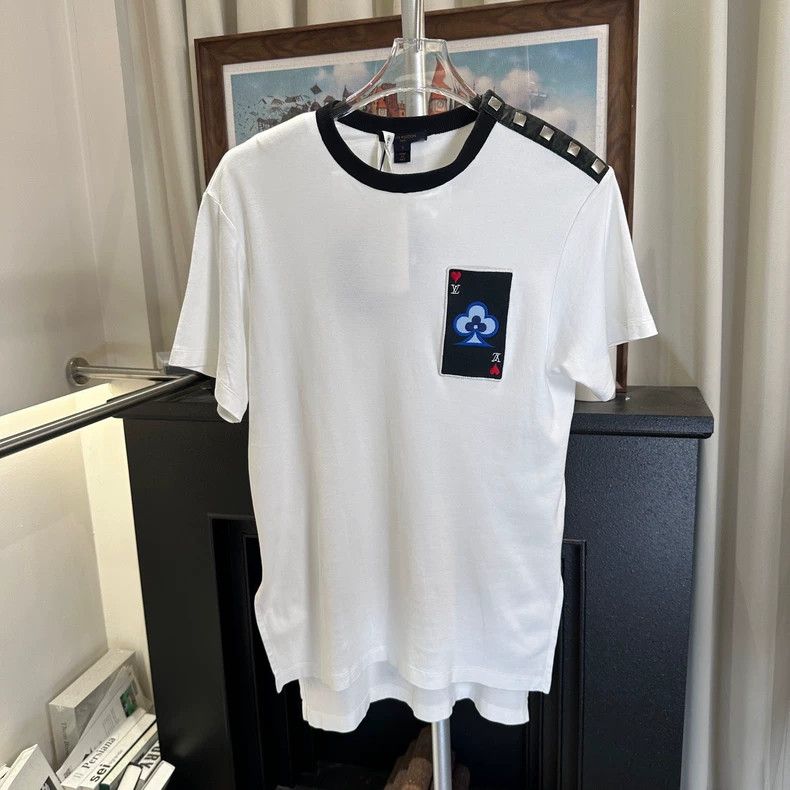 Louis Vuitton Louis Vuitton White playing card short sleeve Size S / US 4 / IT 40 - 1 Thumbnail