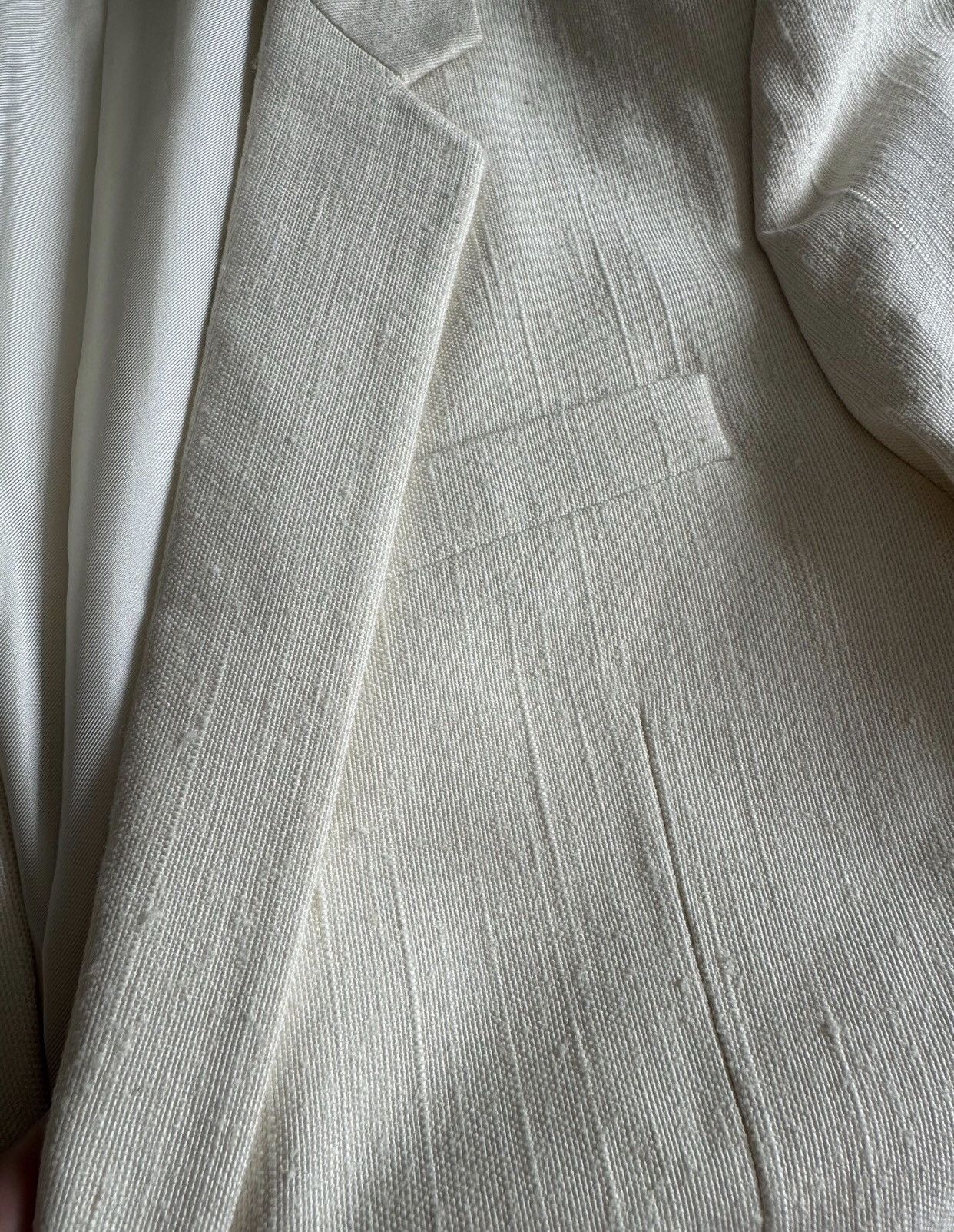 Saint Laurent Paris × Yves Saint Laurent Saint Laurent Men's Noble Young Master White Suit2412- Size 50S - 4 Thumbnail