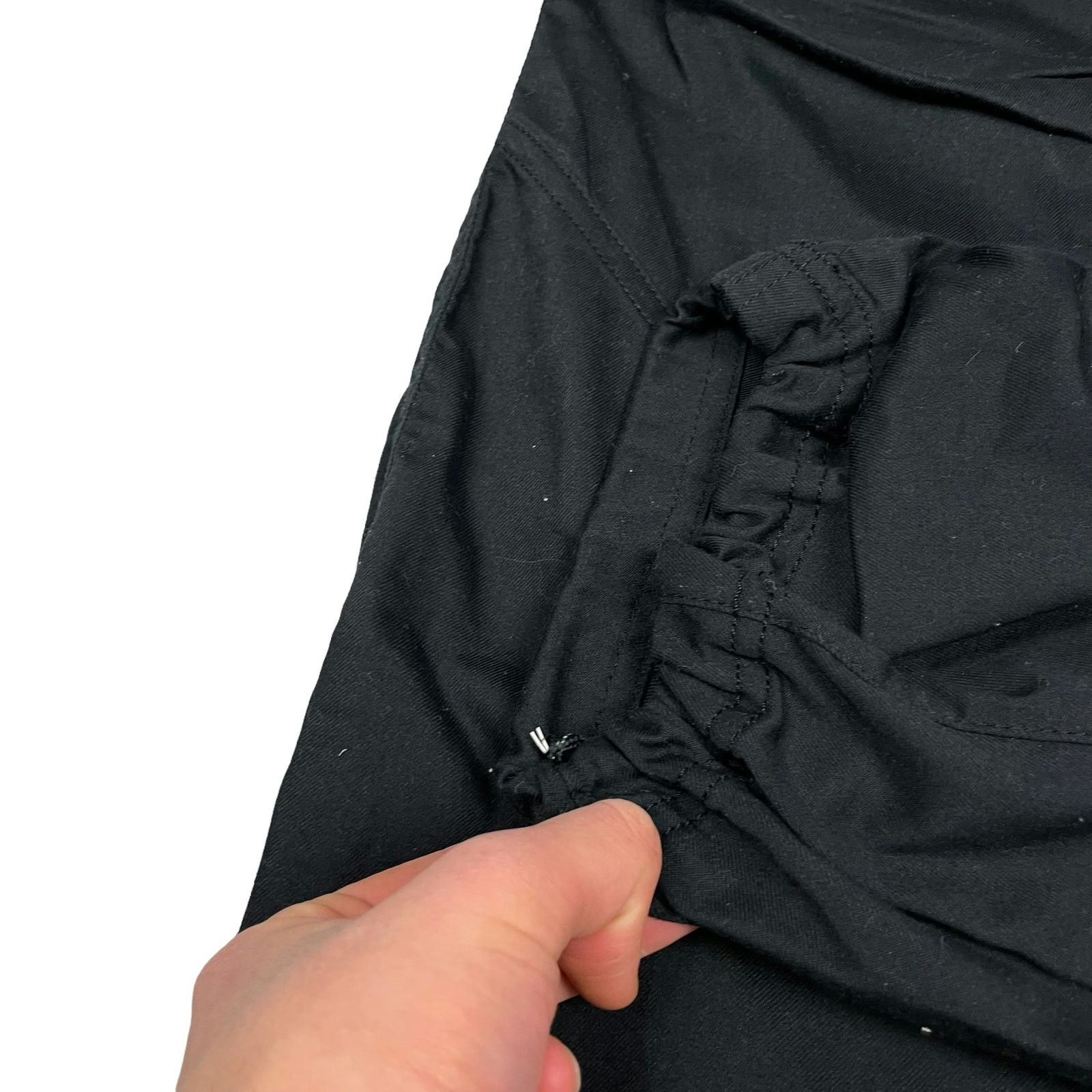 Nike × Vintage Nike Fit Dry Womens Black Swoosh Pockets Drawstring Pants 10 Size 30" / US 8 / IT 44 - 10 Thumbnail