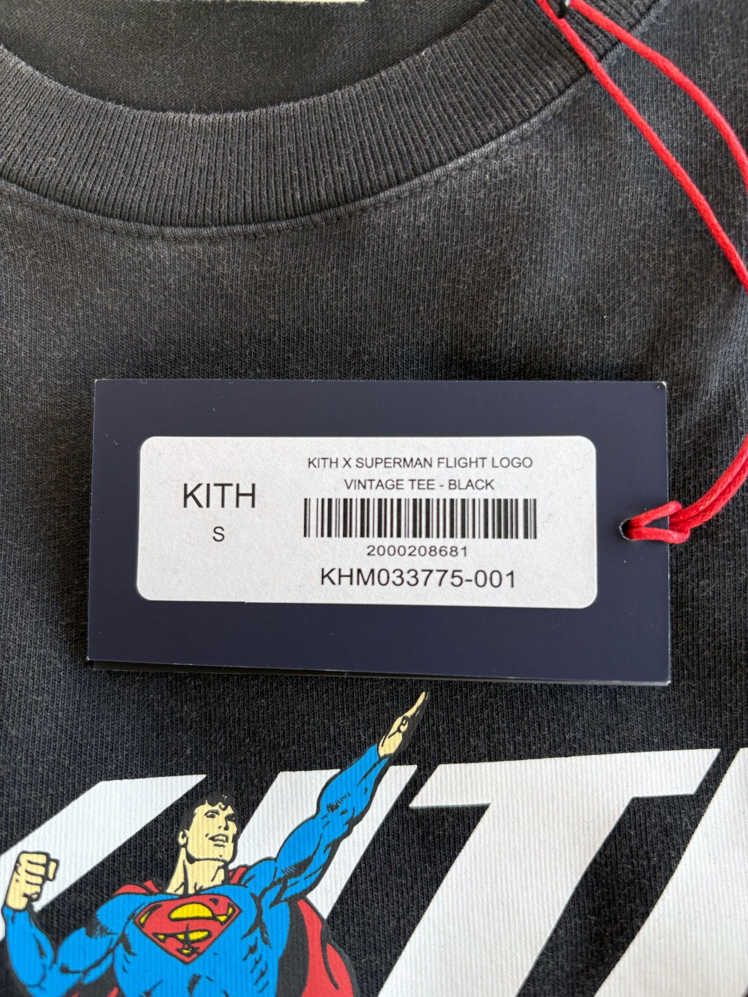 Kith Kith x Superman "Flight" Vintage Tee (Black) Size US S / EU 44-46 / 1 - 4 Thumbnail