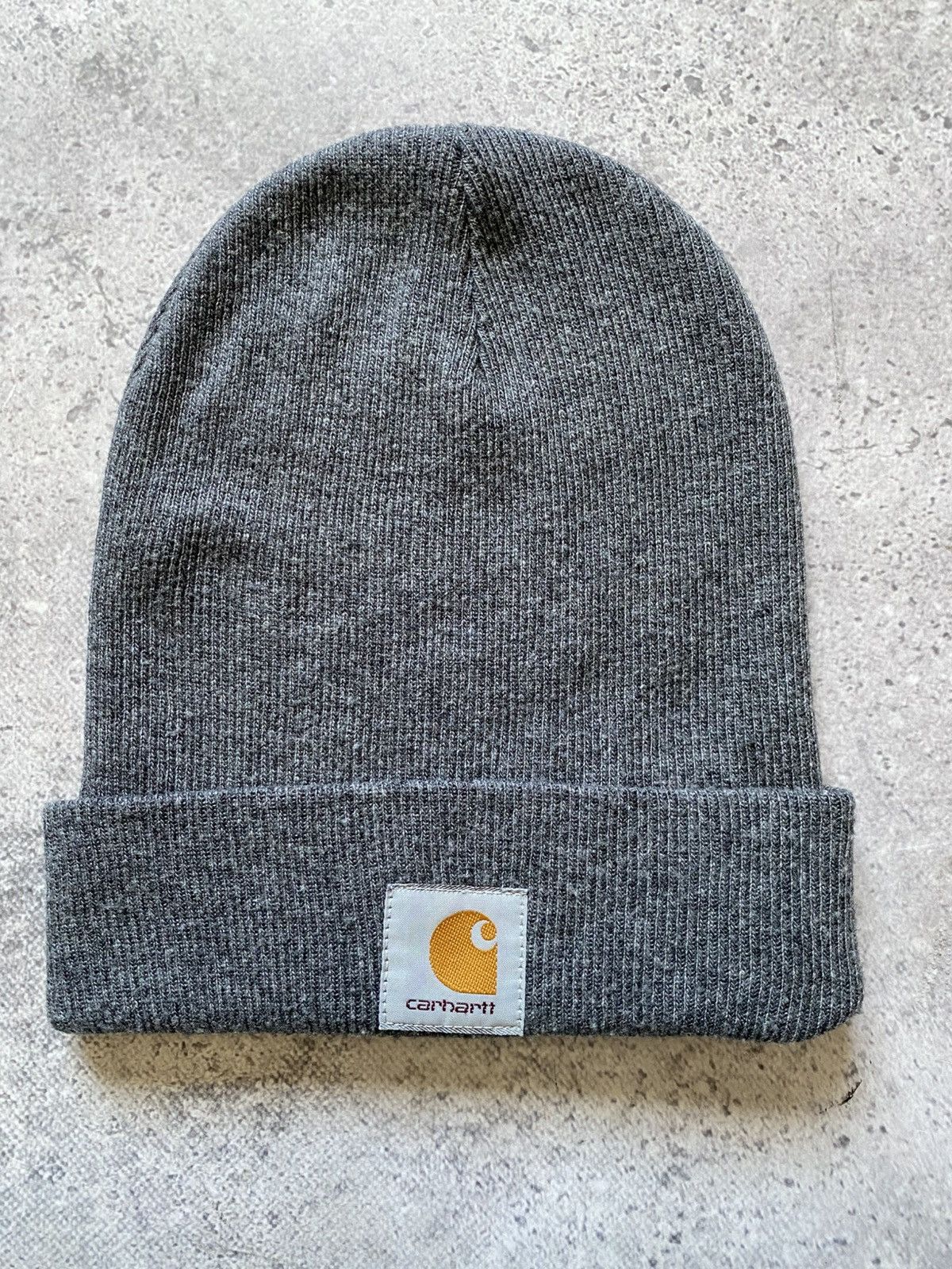 Carhartt Carhartt Hat Gray Logo One Size Men’s Acrylic Size ONE SIZE - 1 Thumbnail