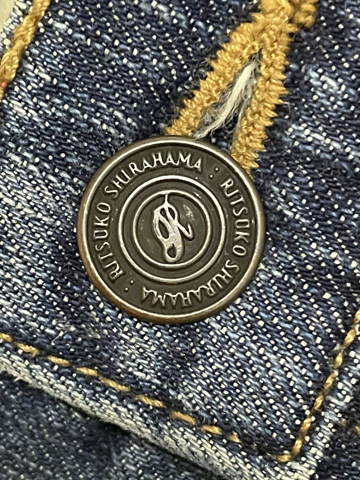 Tornado Mart Vintage Japan Designer 90’s Ritsuko Shirahama Flared Denim Size US 28 / EU 44 - 13 Thumbnail