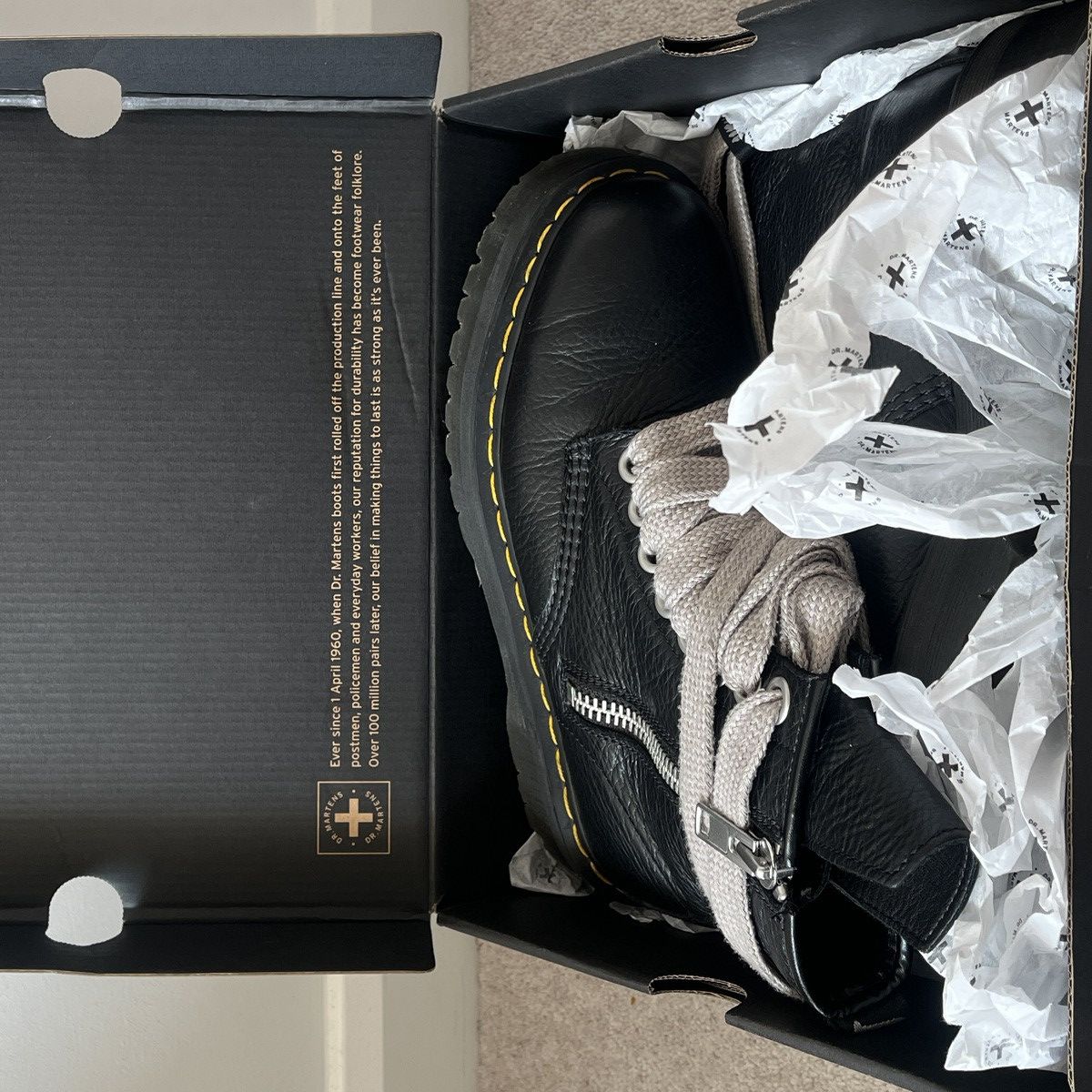 Dr. Martens × Rick Owens Dr. Martens x Rick Owens QUAD SOLE JUMBO LACE BOOT Size US 9 / EU 42 - 5 Thumbnail