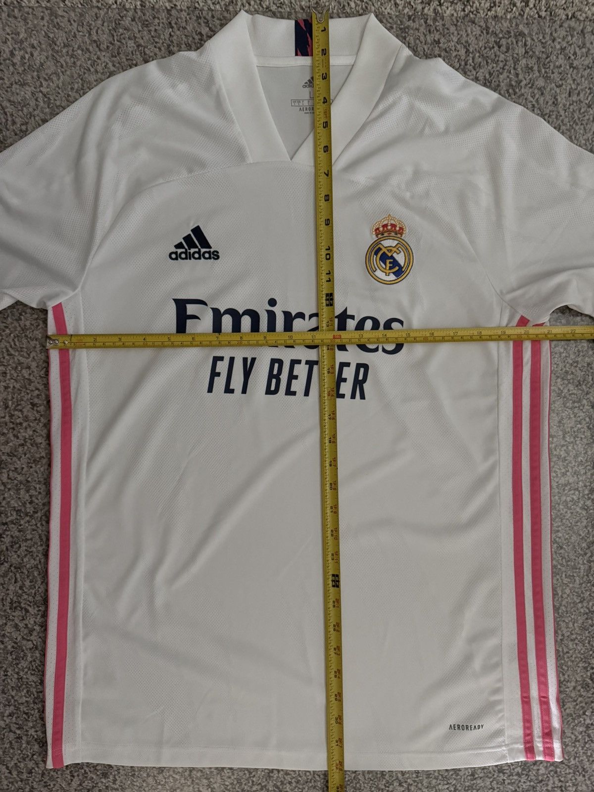 Adidas Real Madrid home 20/21 Jersey White L Size US L / EU 52-54 / 3 - 7 Thumbnail