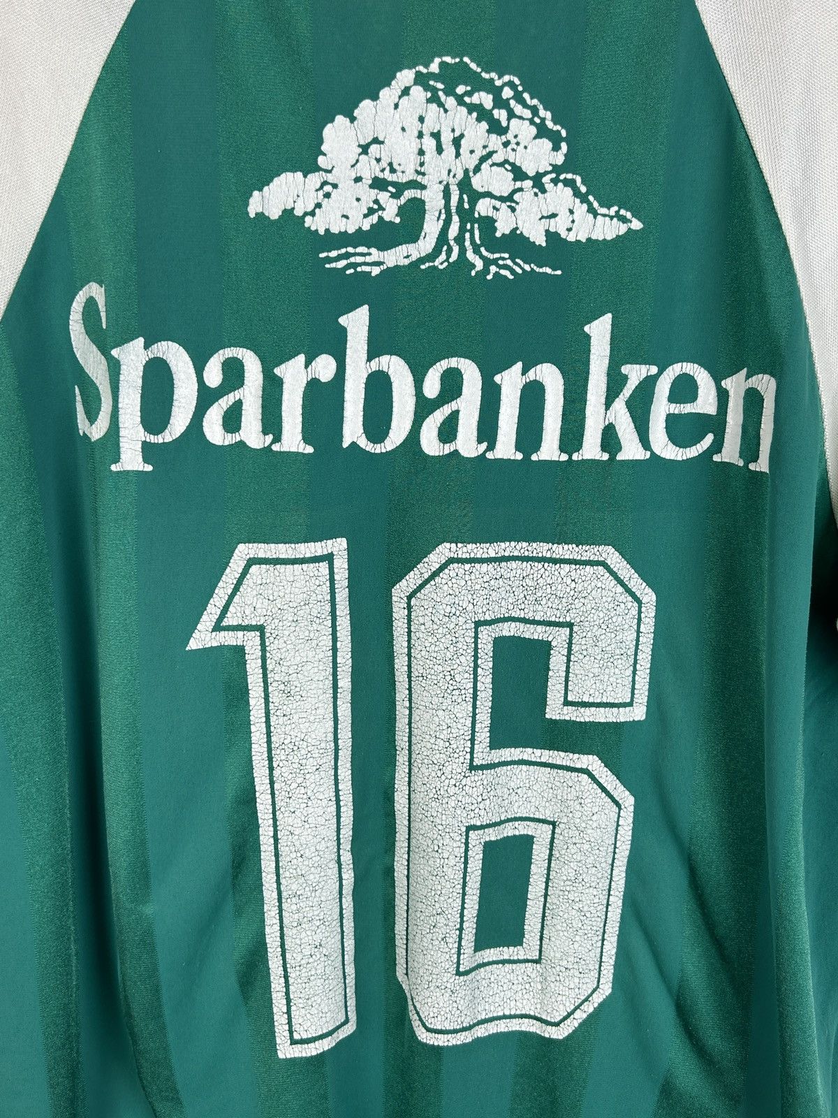 Puma 80s Vintage Enkopings SK #16 Match Worn Home Jersey Green XL Size US XL / EU 56 / 4 - 7 Thumbnail