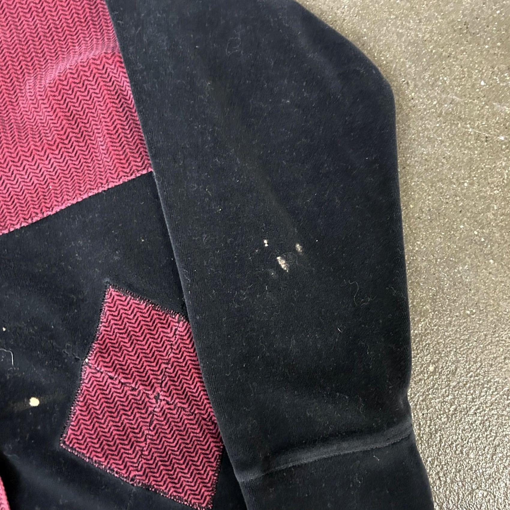 Vintage Erika Collection Shirt Womens Small Black Red Patchwork Argyle Button Front Size S / US 4 / IT 40 - 3 Thumbnail