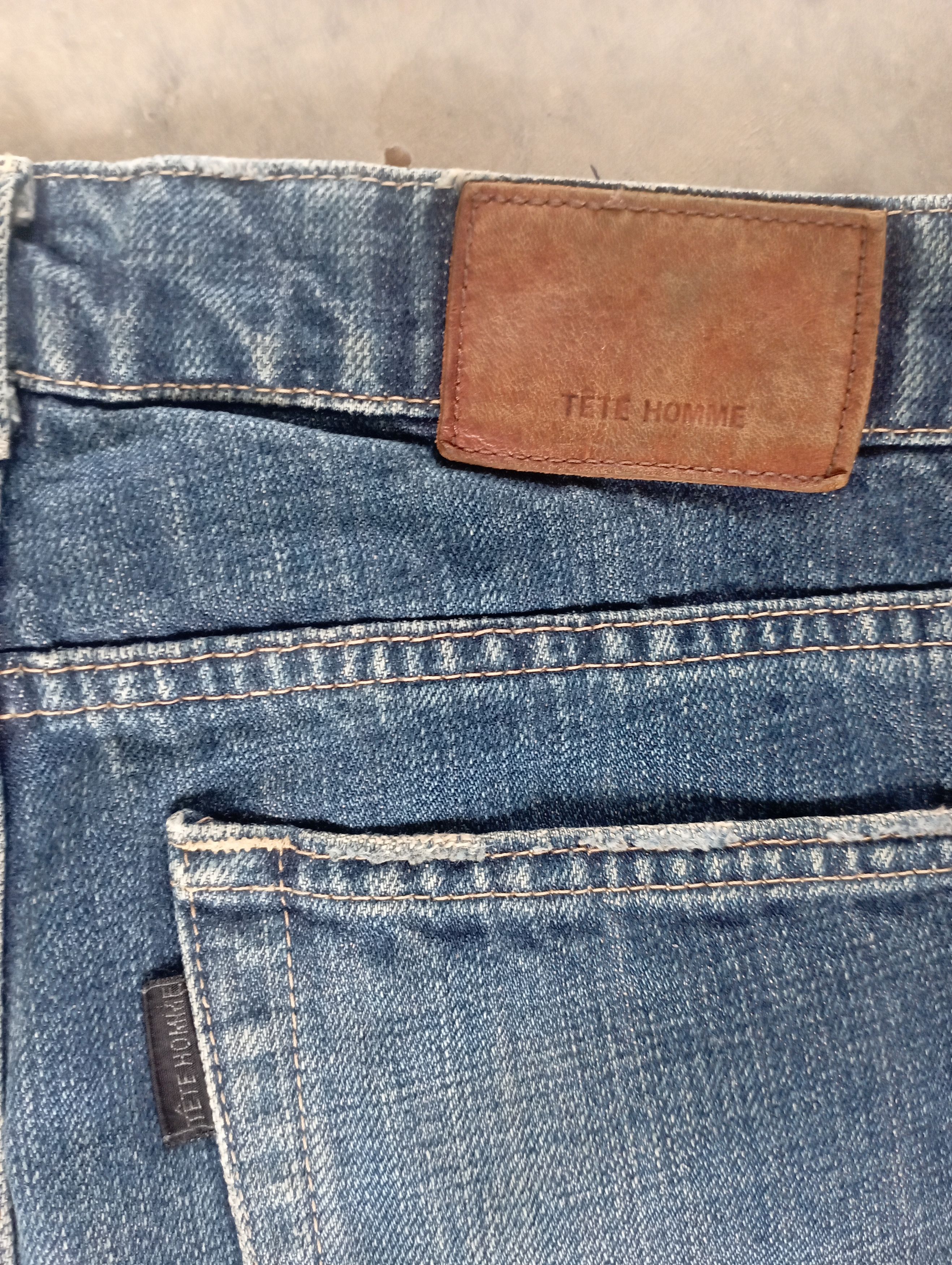Issey Miyake Issey Miyake Tete Homme Stone Wash Distressed Denim Size US 31 - 16 Thumbnail