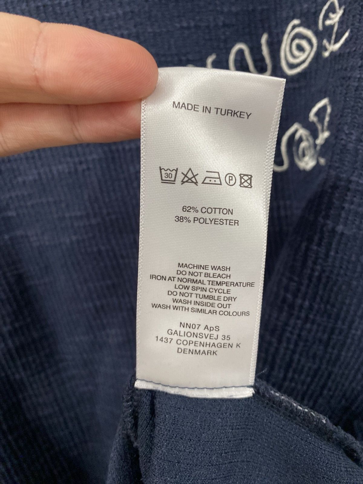 NN07 NN07 No Nationality Dark Blue Oversized T-shirt Nat Tee Sz:S Size US M / EU 48-50 / 2 - 6 Thumbnail