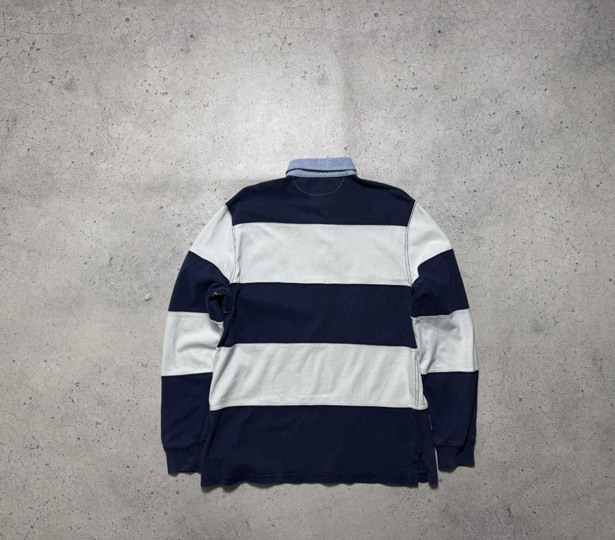 Polo Ralph Lauren Polo Ralph Lauren Vintage Striped Rugby Sweatshirt Size M Size US M / EU 48-50 / 2 - 9 Thumbnail