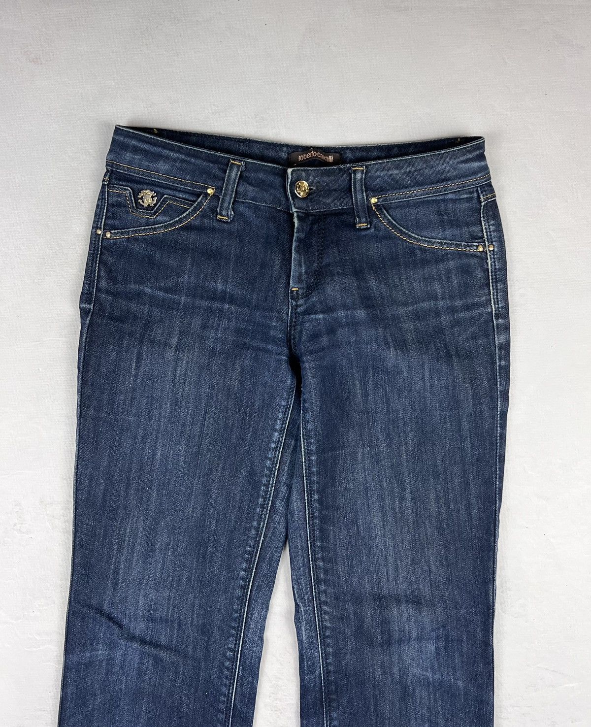 Japanese Brand × Roberto Cavalli × Vintage Avant Garde Classic Roberto Cavalli Denim Y2k Opium Retro Size 27" / US 4 / IT 40 - 6 Thumbnail