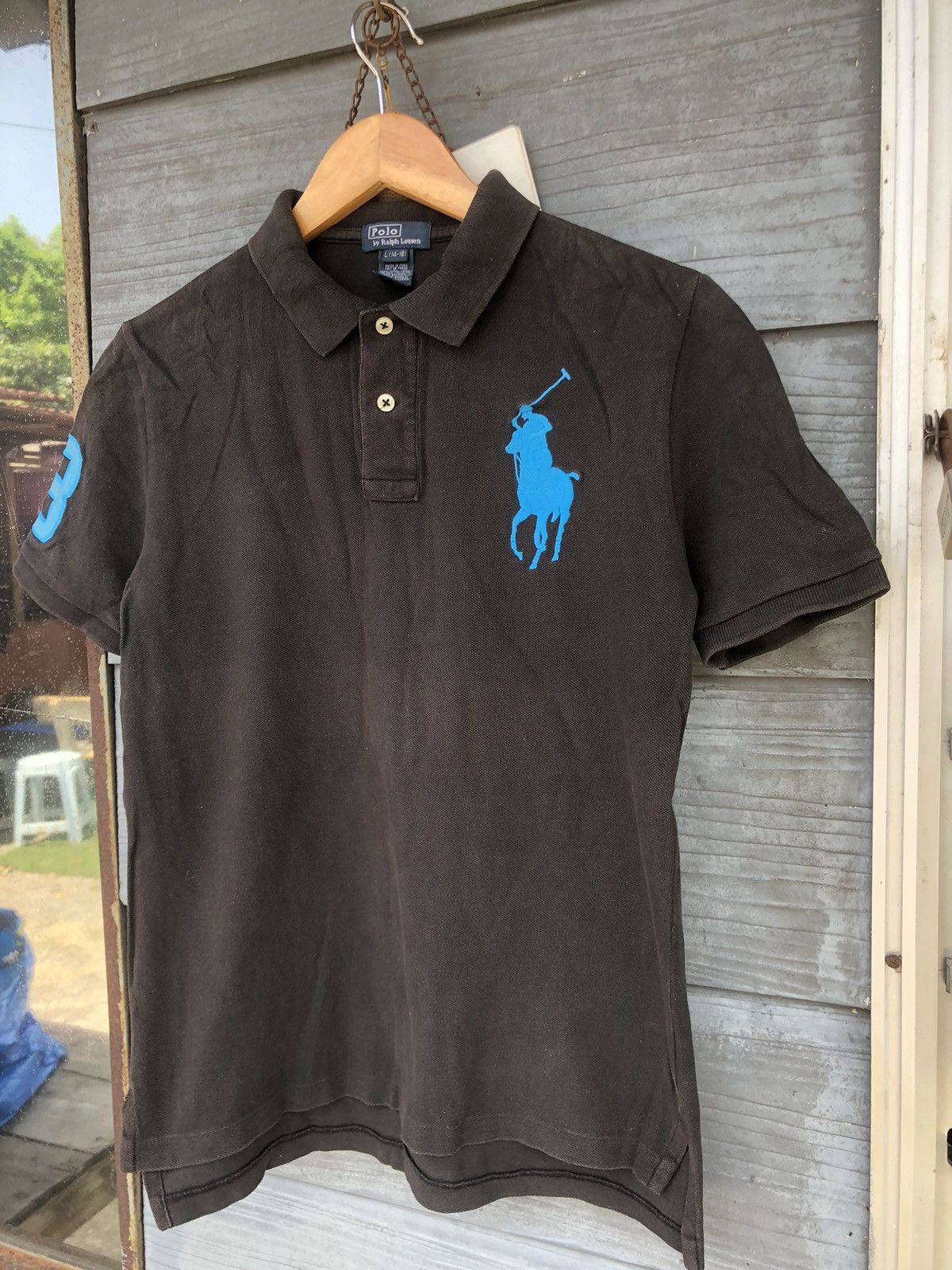 Polo Ralph Lauren Vintage Polo by Ralph Lauren Big Pony #3 Polo Tshirt Size US S / EU 44-46 / 1 - 3 Thumbnail