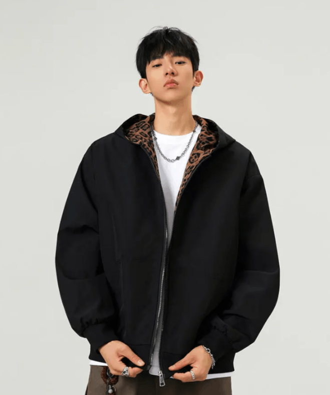 Japanese Brand Leopard Print Men's Hooded Jacket Size US L / EU 52-54 / 3 - 3 Thumbnail