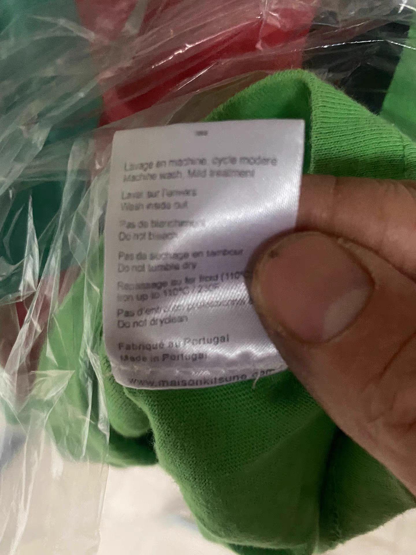 Maison Kitsune Maison Kitsuné Fluorescent Green T-Shirt K10 Size US M / EU 48-50 / 2 - 6 Thumbnail