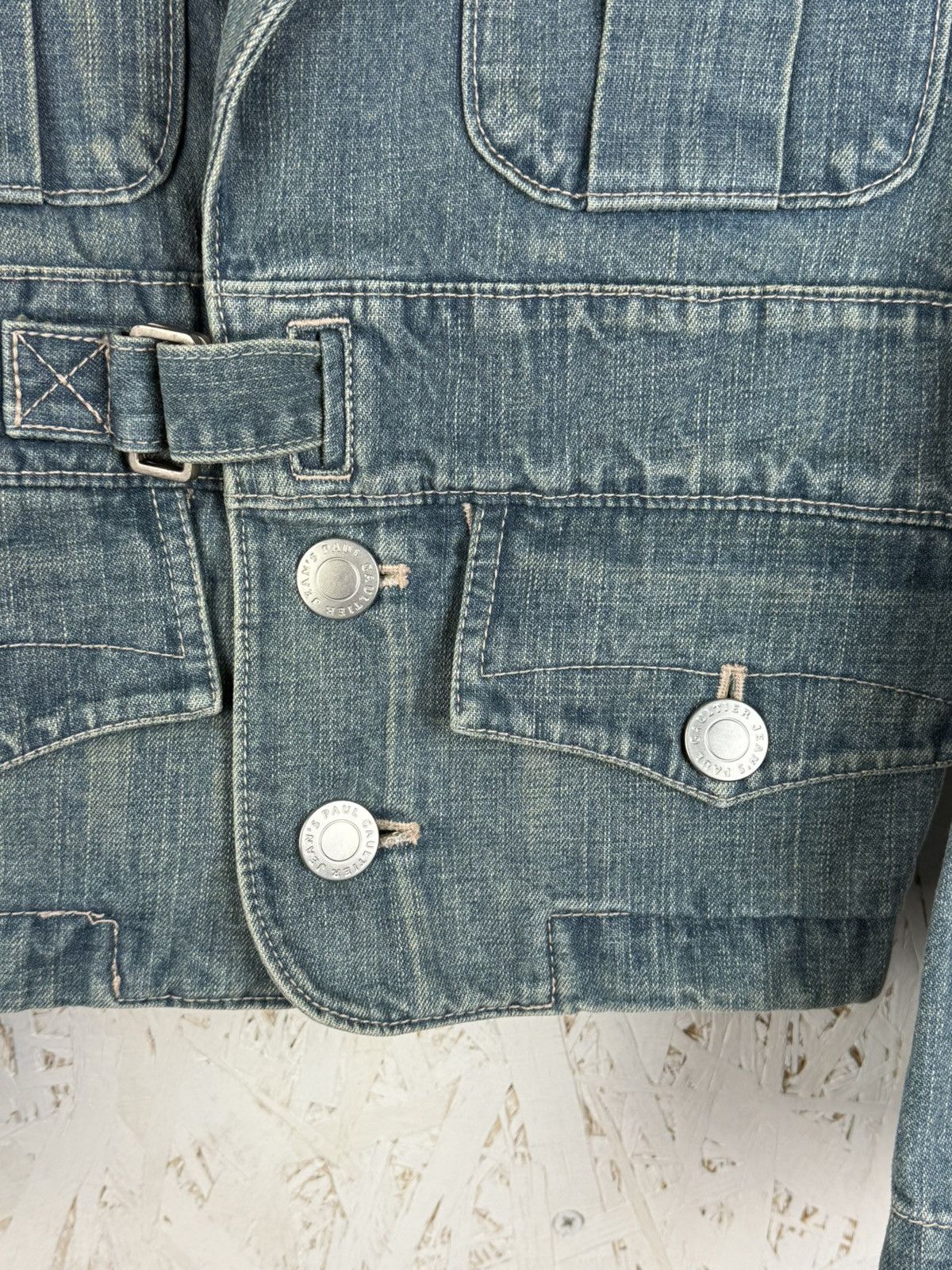 Jean Paul Gaultier Vintage Jean Paul Gaultier Jean’s Short Denim Jacket Blue 38 Size XS / US 0-2 / IT 36-38 - 4 Thumbnail