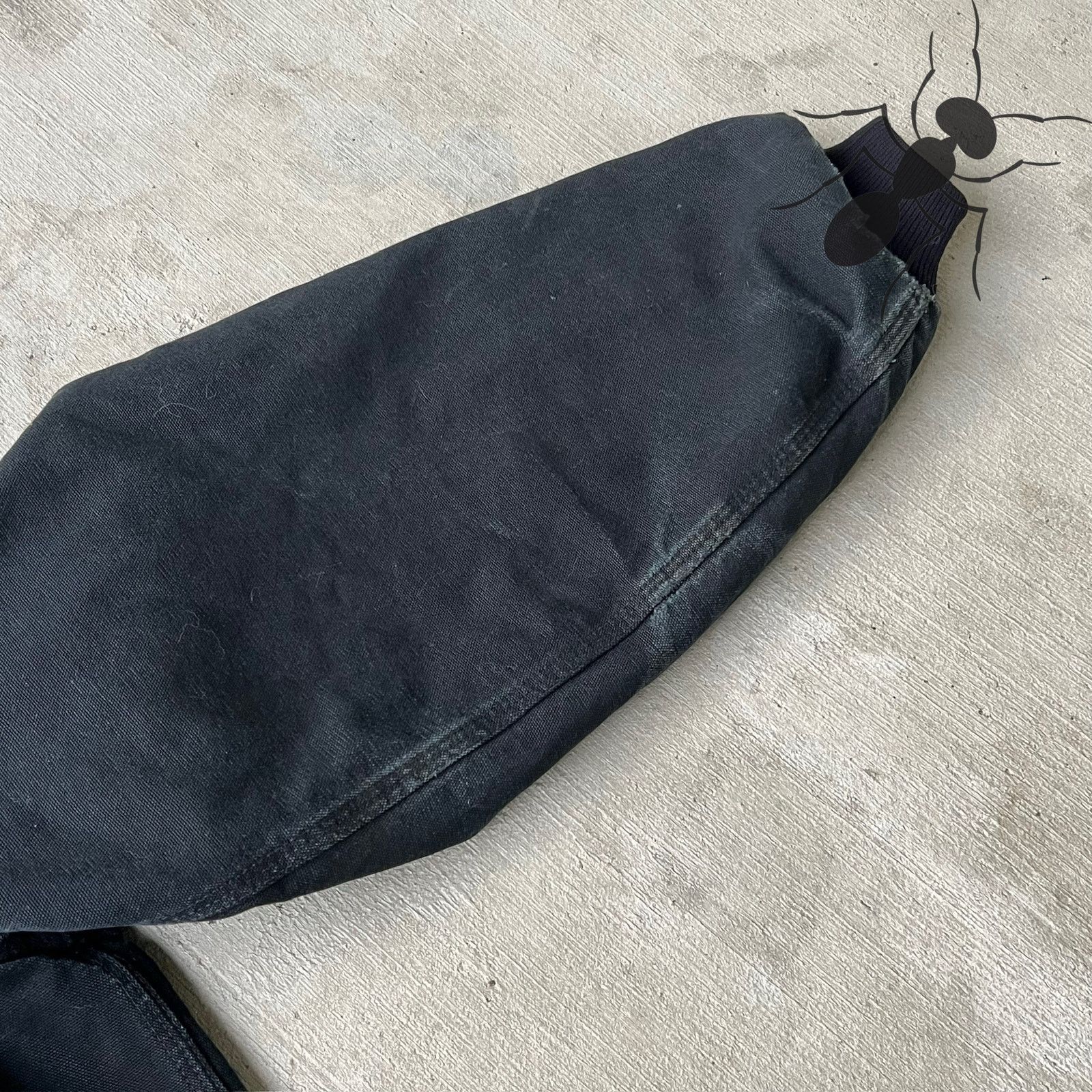 Carhartt × Vintage Carhartt J131 BLK faded black hooded work wear jacket Size US XL / EU 56 / 4 - 10 Thumbnail