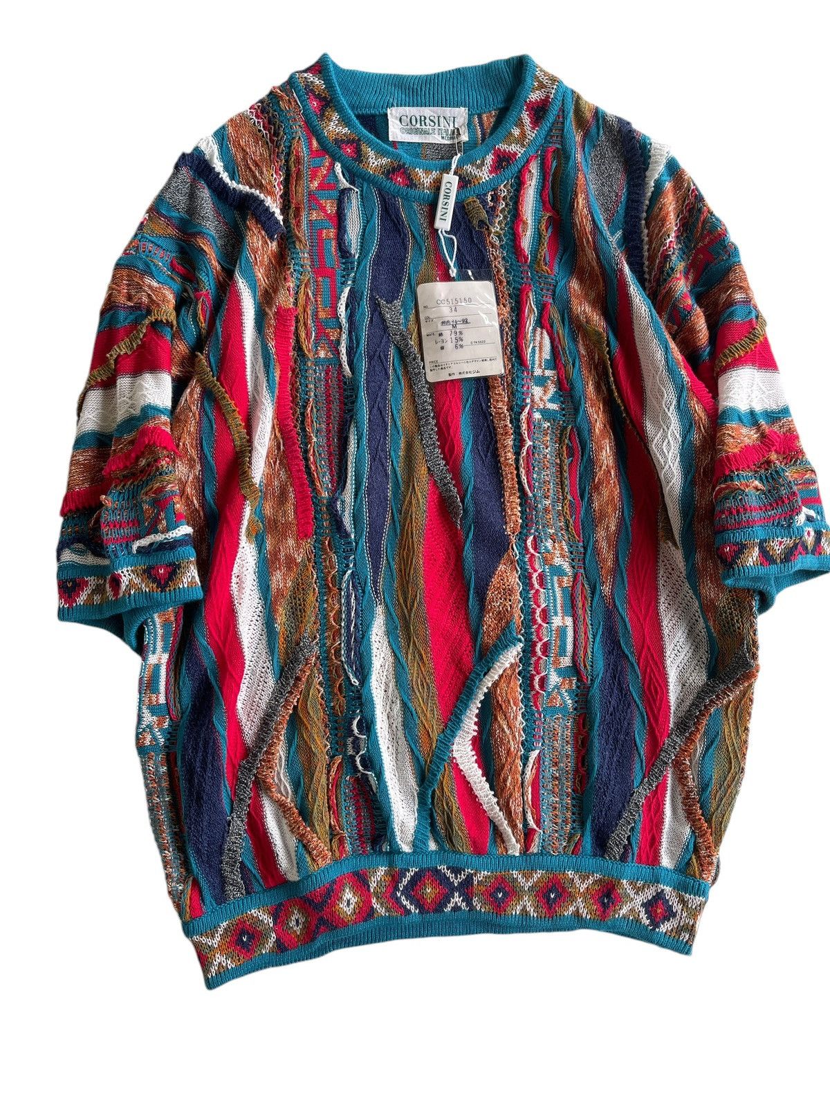 Coogi Corsini 3D Sweater Knitted Coogi Style Size US M / EU 48-50 / 2 - 8 Thumbnail
