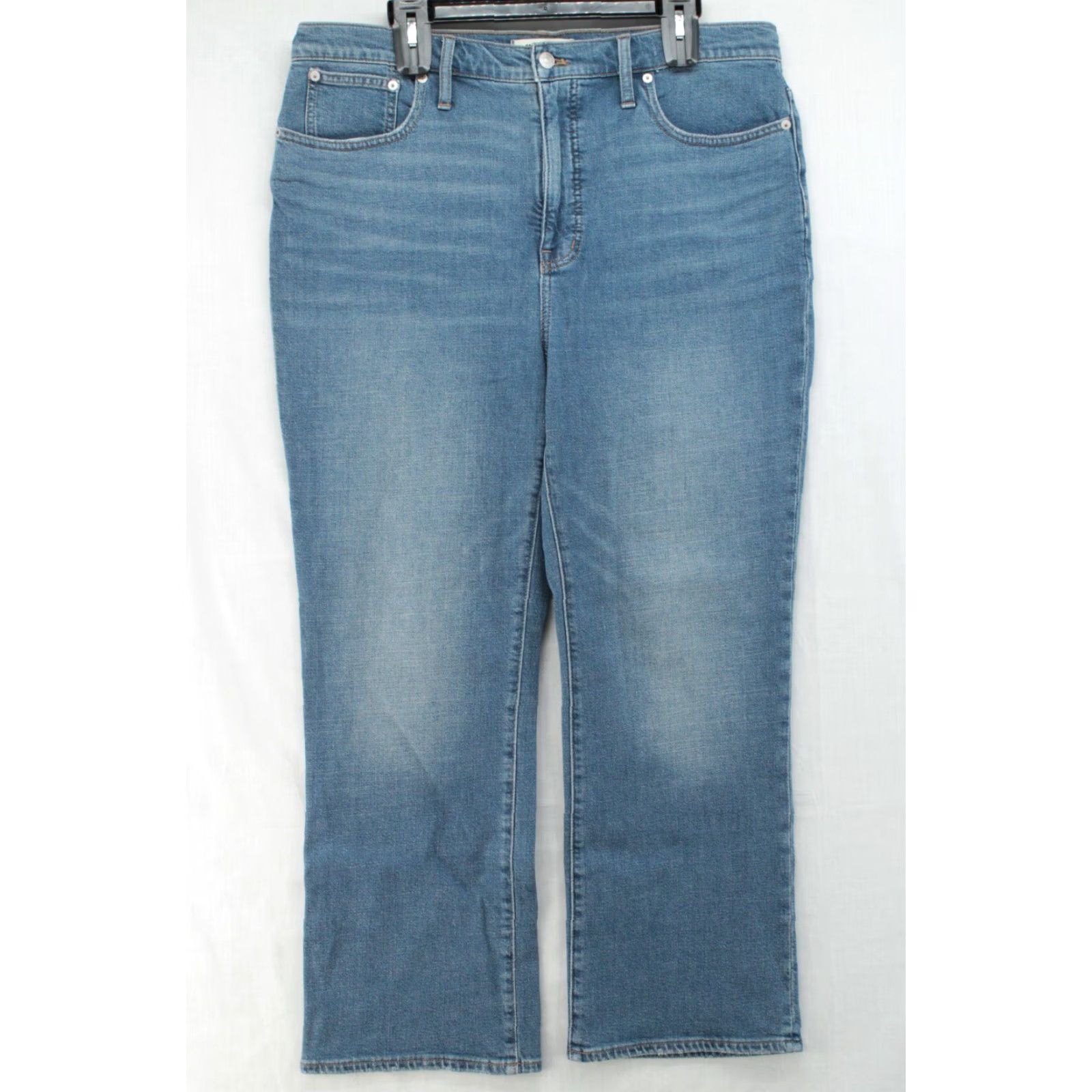 Madewell Madewell Slim Denim Boot Jean Womens 36 High Rise Distressed Medium Wash NA931 Jeans Size 25" / US 0 / IT 36 - 2 Thumbnail