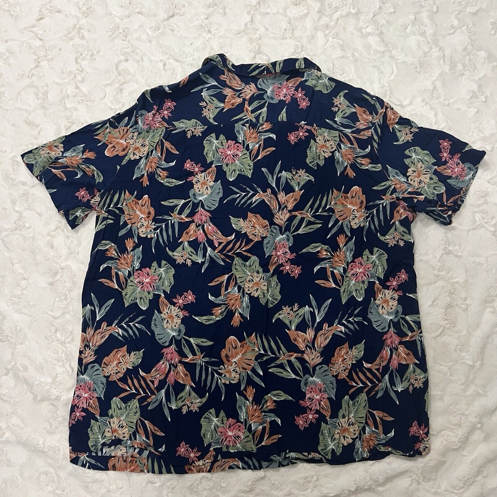 Other Island Passport Shirt Mens Sz 2XLT Short Sleeve Rayon Floral Size US XXL / EU 58 / 5 - 8 Thumbnail