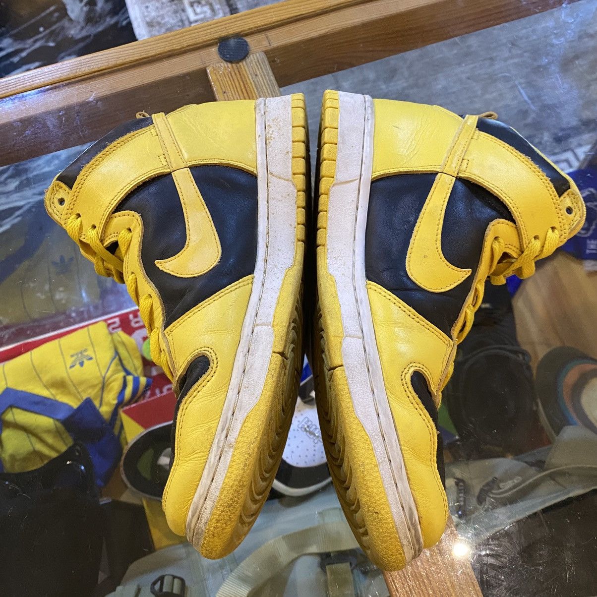 Nike ⚡️1999 NIKE DUNK HIGH LE NYC GOLDENROD MAIZE wu tang Size US 9 / EU 42 - 3 Thumbnail