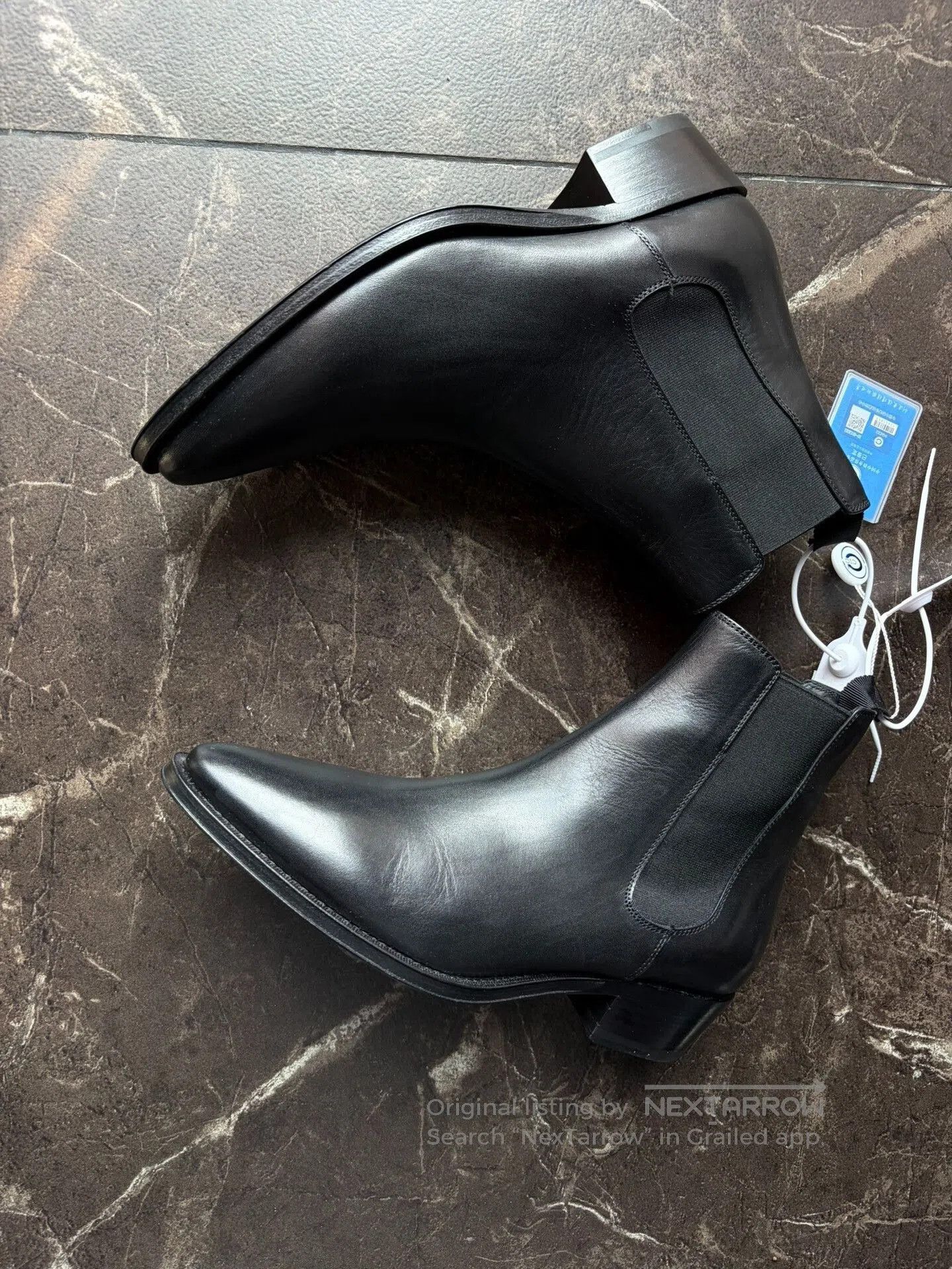 Celine Celine Patent Leather Chelsea Boots. Size US 7 / IT 37 - 4 Thumbnail