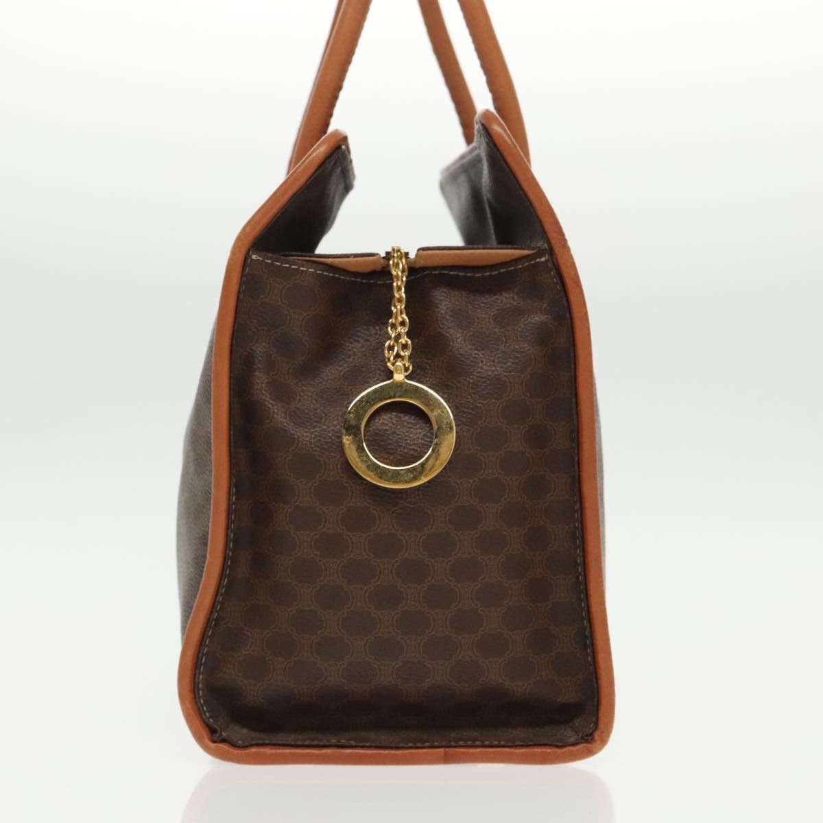 Celine CELINE Macadam Canvas Tote Bag Pvc Leather Brown Gold Size ONE SIZE - 5 Thumbnail