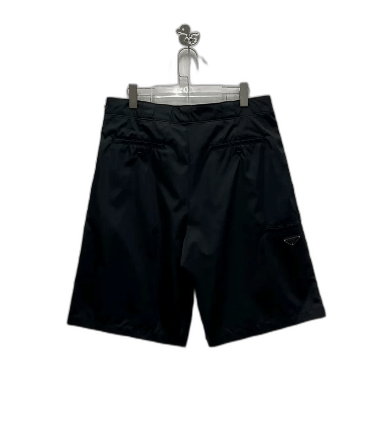 Prada Prada Black Recycled Nylon Triangle Shorts-yf Size US 44 / EU 60 - 1 Thumbnail