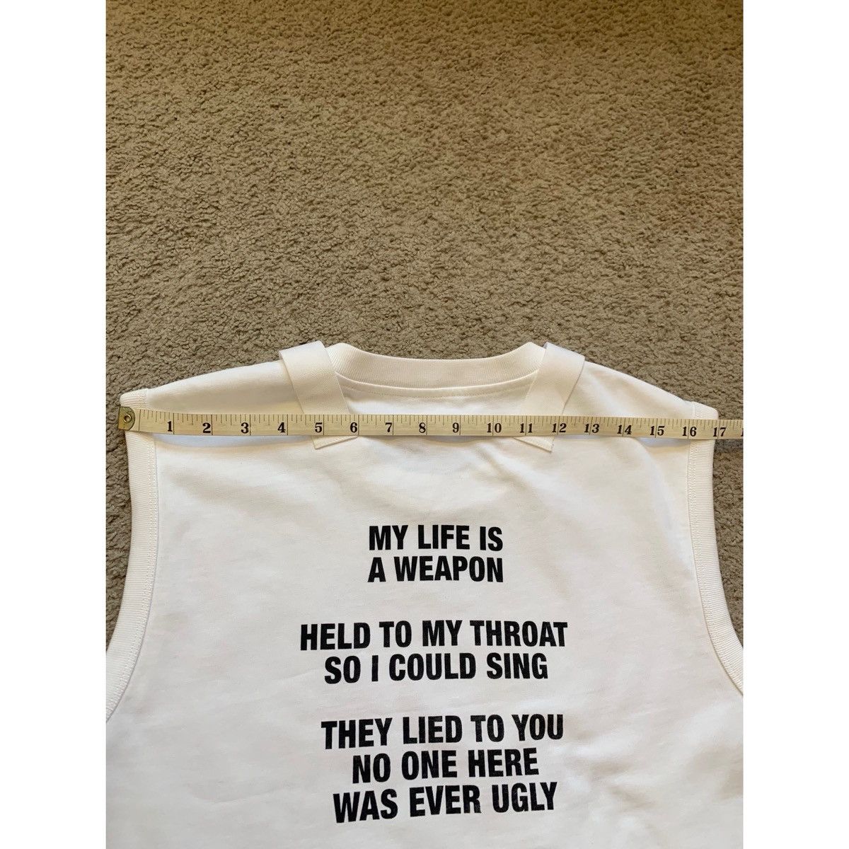 Helmut Lang HELMUT LANG POET TEXT LOGO MUSCLE TANK TOP Size US M / EU 48-50 / 2 - 19 Thumbnail