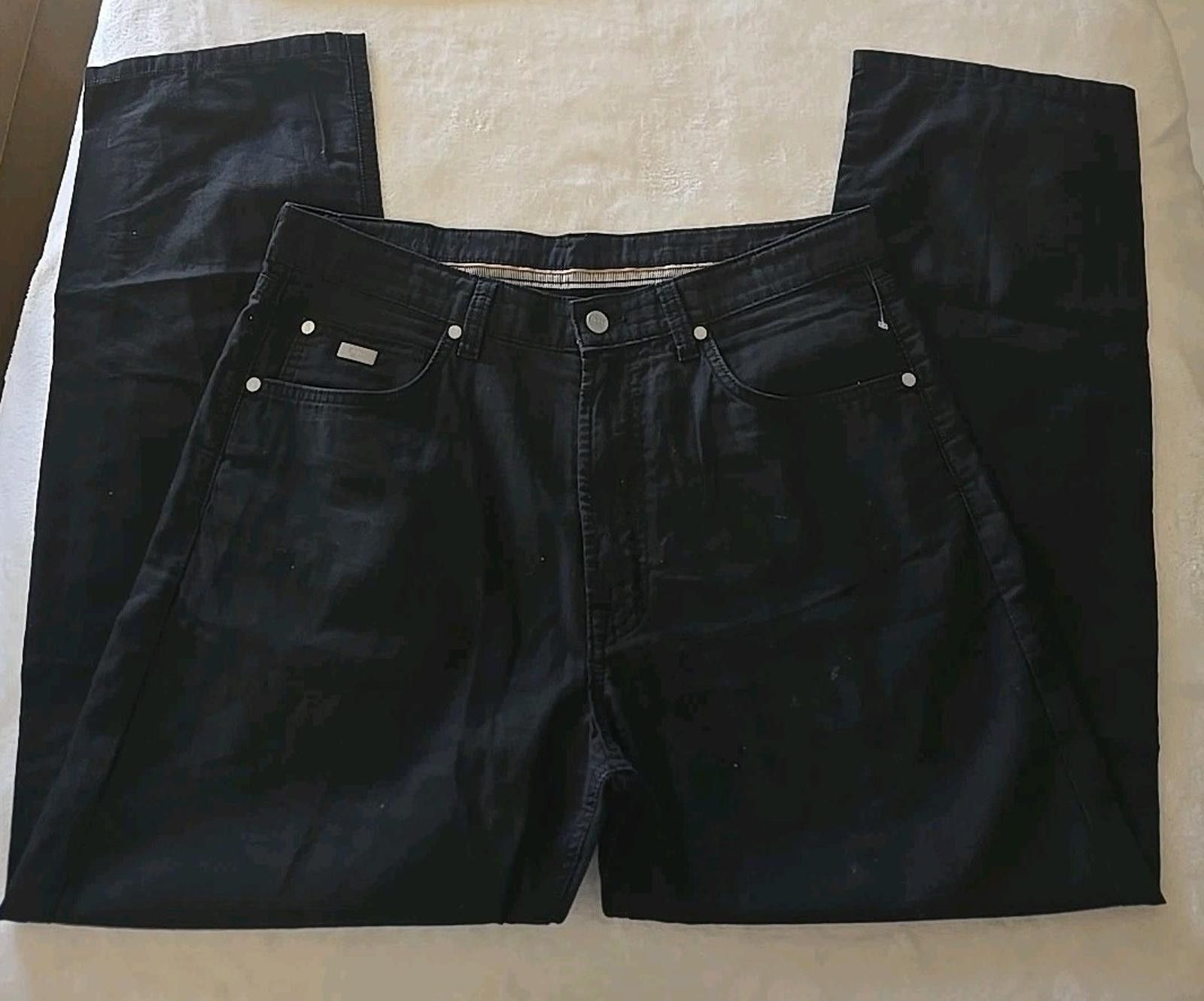 Hugo Boss HUGO BOSS Black Alabama Straight Leg 100% Cotton Pants 36x32 Size US 36 / EU 52 - 4 Thumbnail