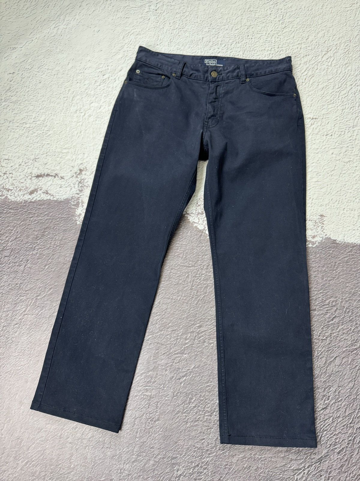 Polo Ralph Lauren Polo Ralph Lauren navy blue vintage slim chino pants Size US 34 / EU 50 - 3 Thumbnail