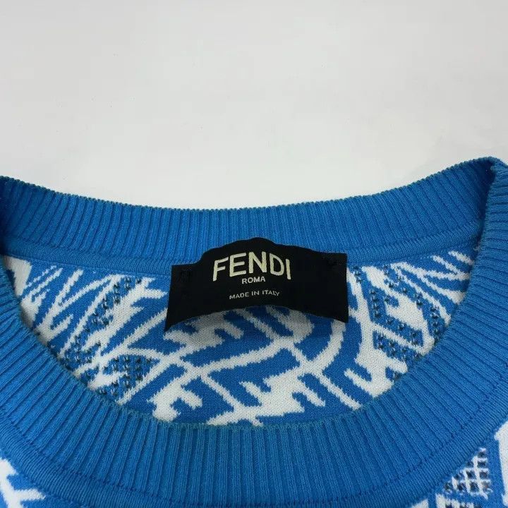 Fendi Fendi FW21 Short Sleeve Knit Sweater for Men -2507 Size US M / EU 48-50 / 2 - 6 Thumbnail