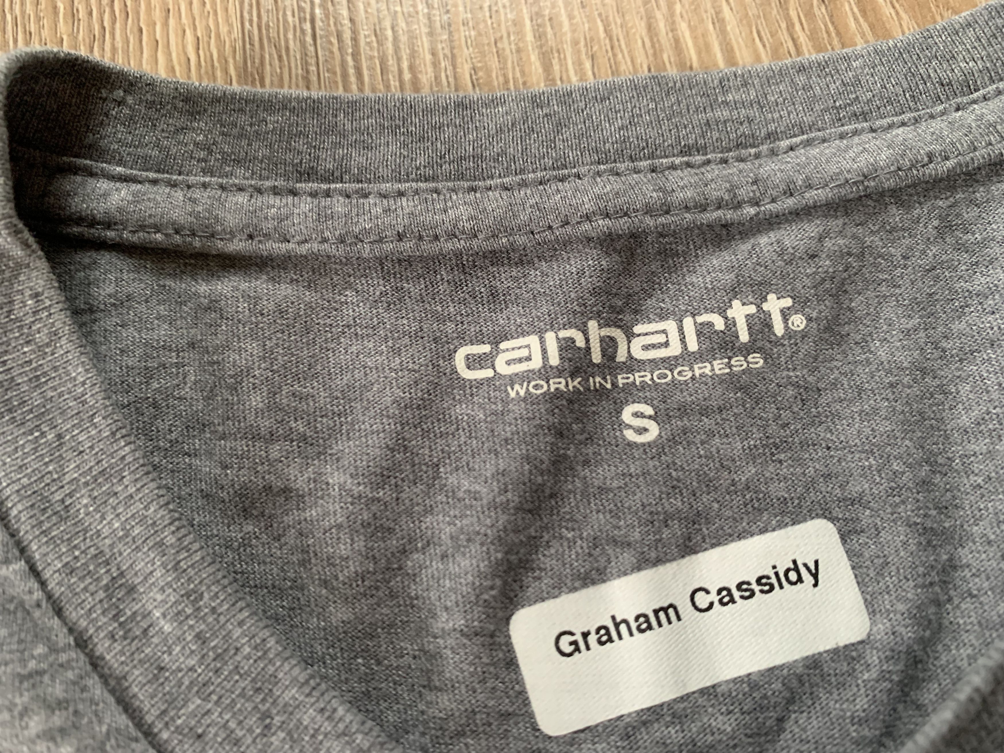 Carhartt × Vintage Carhartt Basic Grey Pocket T-Shirt Size US S / EU 44-46 / 1 - 6 Thumbnail
