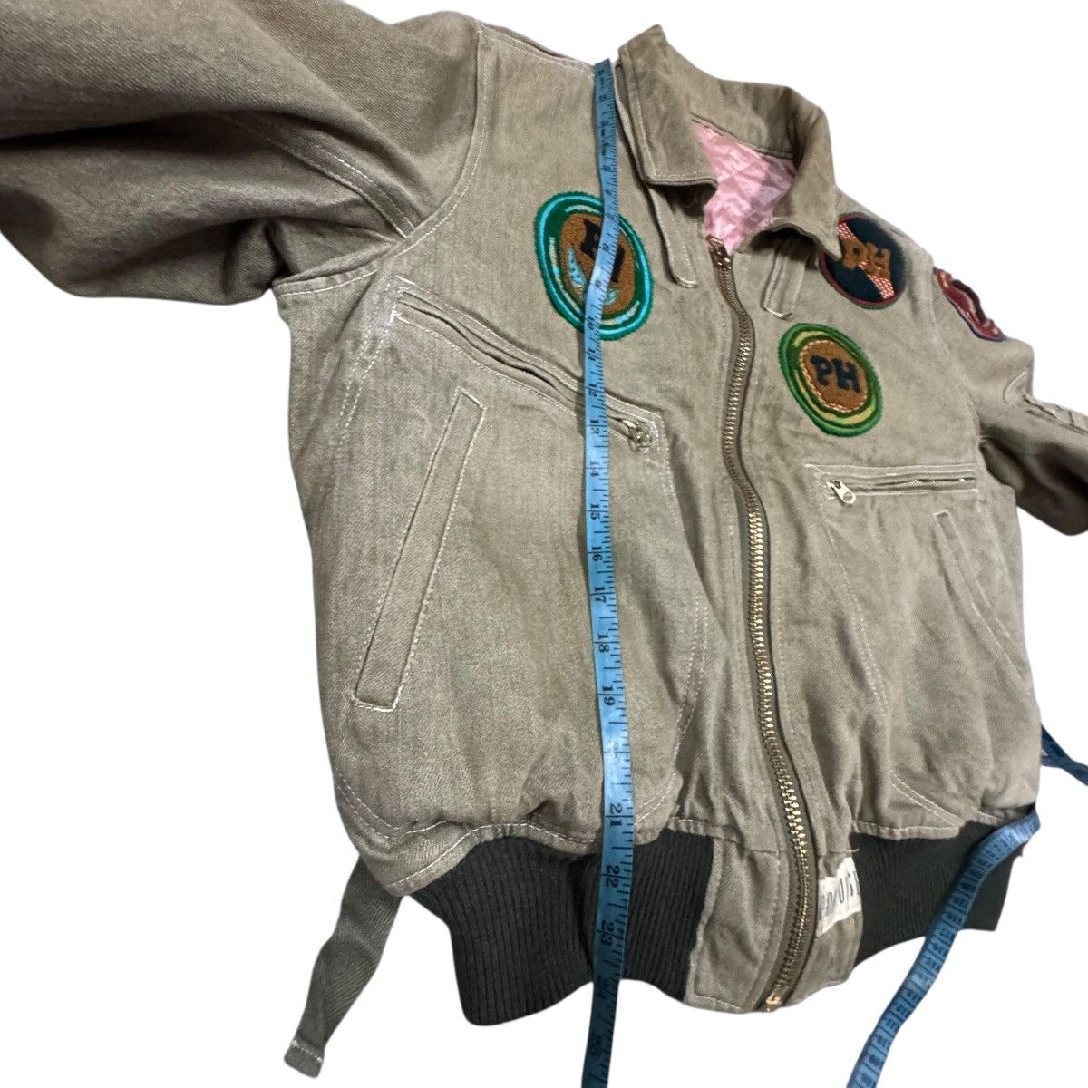 Karl Helmut Vtg🔥Pink House Karl Helmut Bomber Duck Canvas Bondage Jacket Size US M / EU 48-50 / 2 - 20 Thumbnail