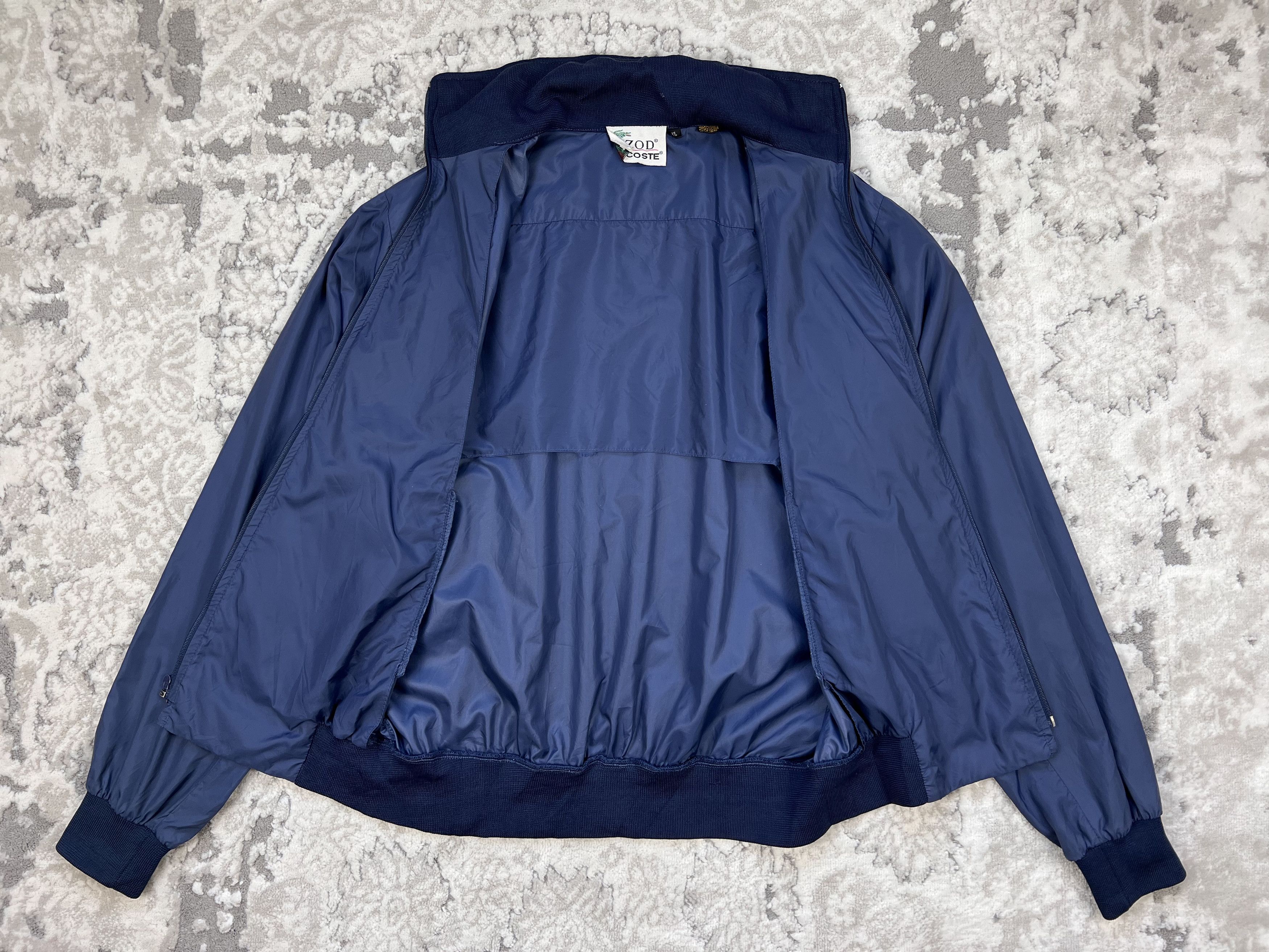 Lacoste Vintage IZOD Lacoste Windbreaker Bomber Jacket XL Blue Croco Size US XL / EU 56 / 4 - 18 Thumbnail