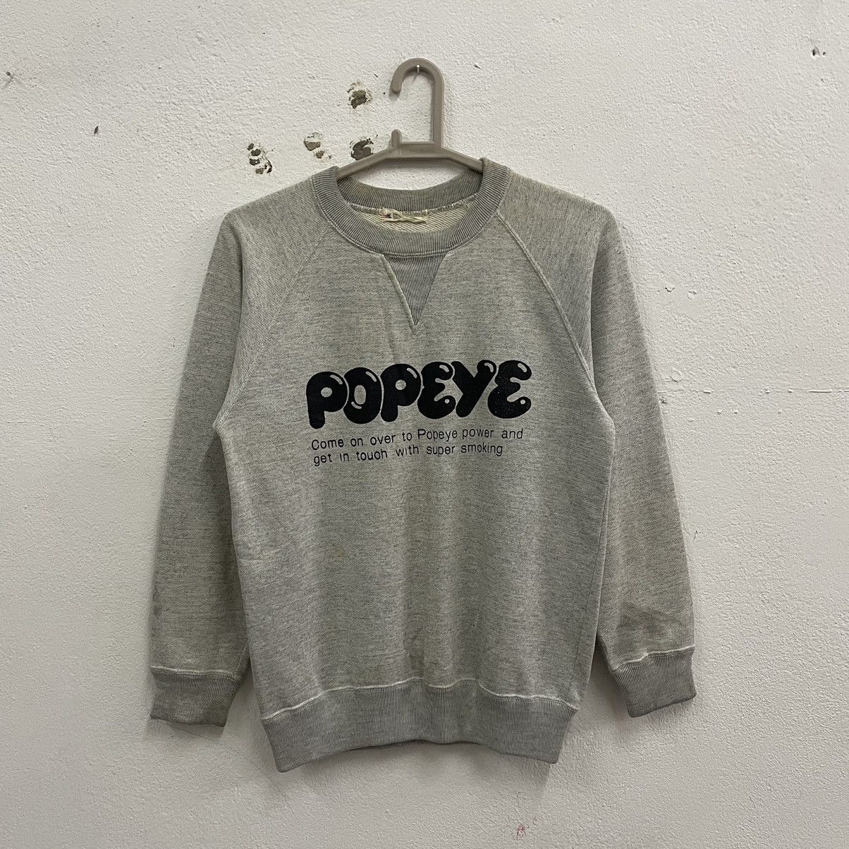 Vintage 🔥Trash Vintage Popeye Big Logo Promo Movie Sweatshirts Size US S / EU 44-46 / 1 - 1 Thumbnail