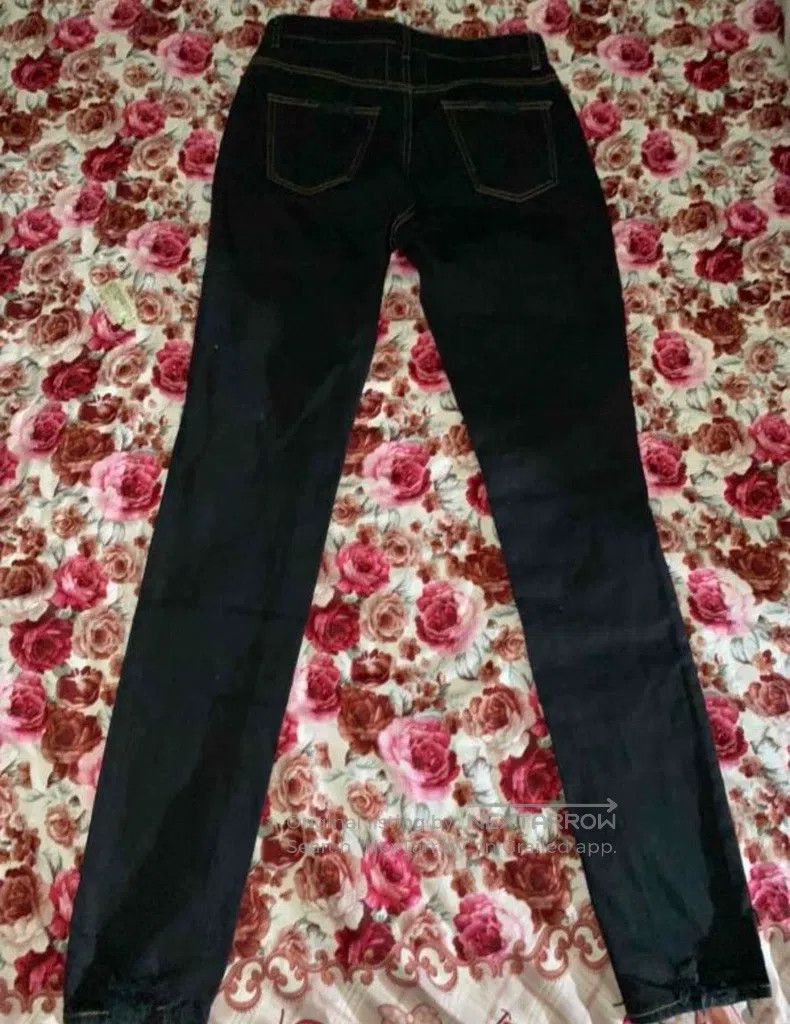 Saint Laurent Paris Saint Laurent Paris Gold thread wash big destroyed denim p Size US 29 - 3 Thumbnail
