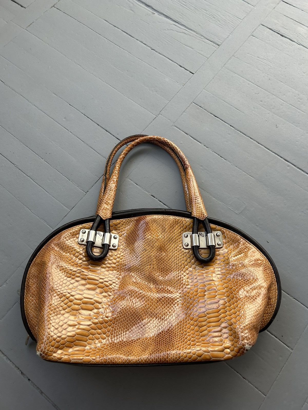 Japanese Brand Leather python alligator vintage bag Size ONE SIZE - 1 Thumbnail