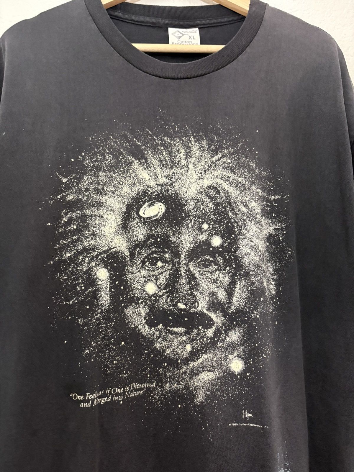 Vintage Vintage 90s Paint Distressed Einstein Shirt Size US XXL / EU 58 / 5 - 3 Thumbnail