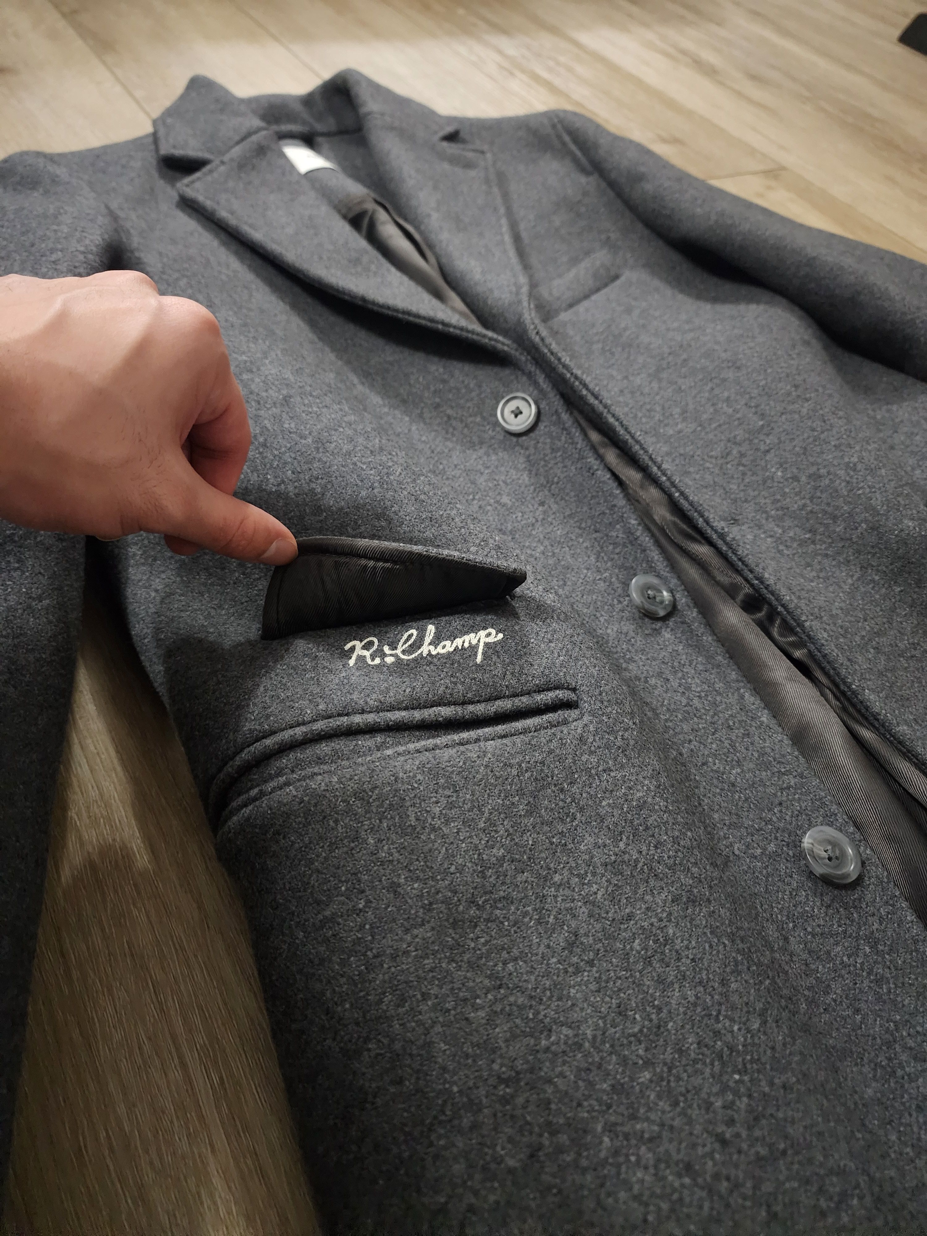 Reigning Champ Reigning Champ Away Melton Wool Coat Size US S / EU 44-46 / 1 - 3 Thumbnail