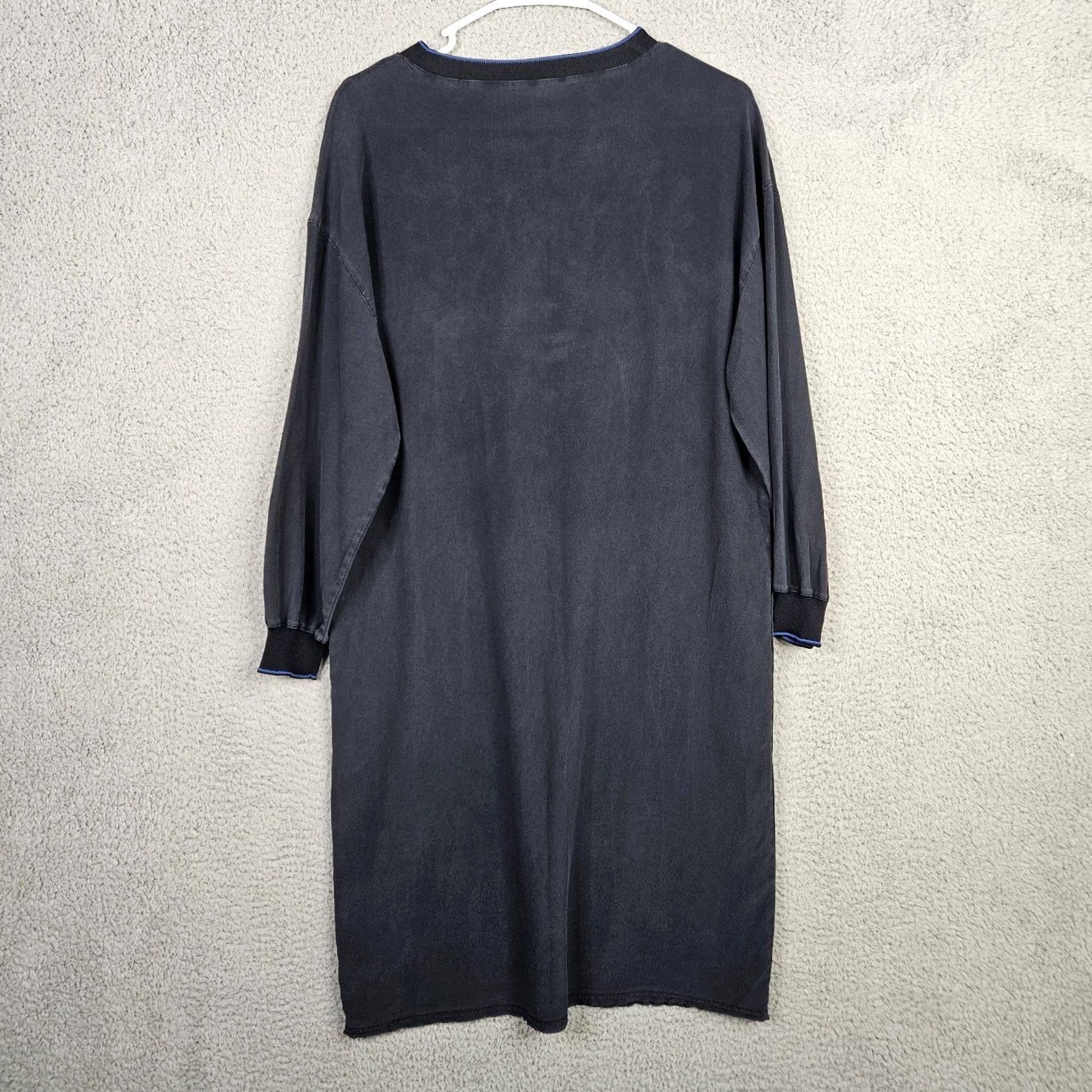 Vince Vince Womens Long Sleeve Silk Dress S Size Black Size S / US 4 / IT 40 - 2 Thumbnail