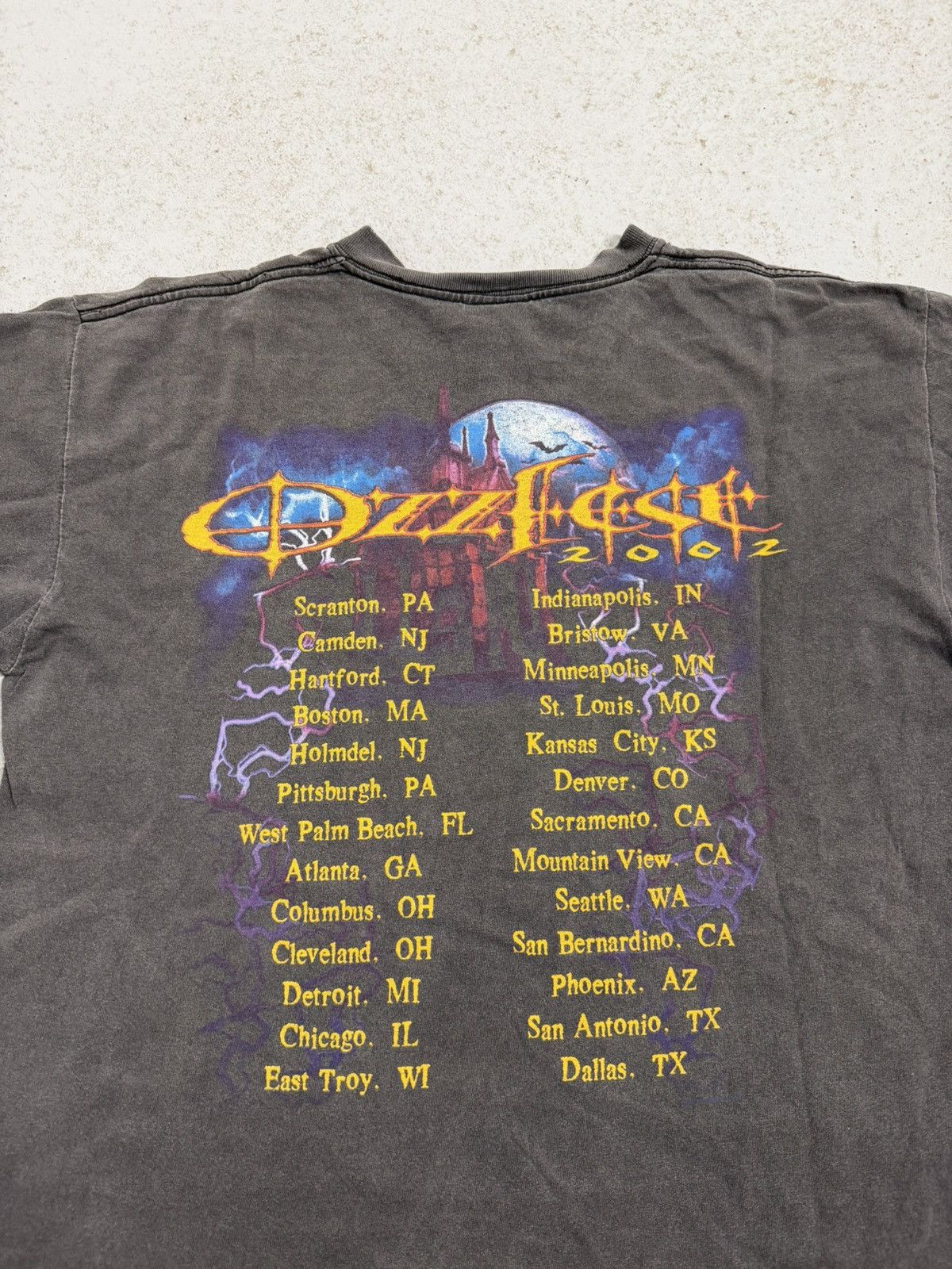 Band Tees Ozzy Fest Ozzy Osbourne 2002 Vintage Rock Tour T-Shirt Size US L / EU 52-54 / 3 - 11 Thumbnail