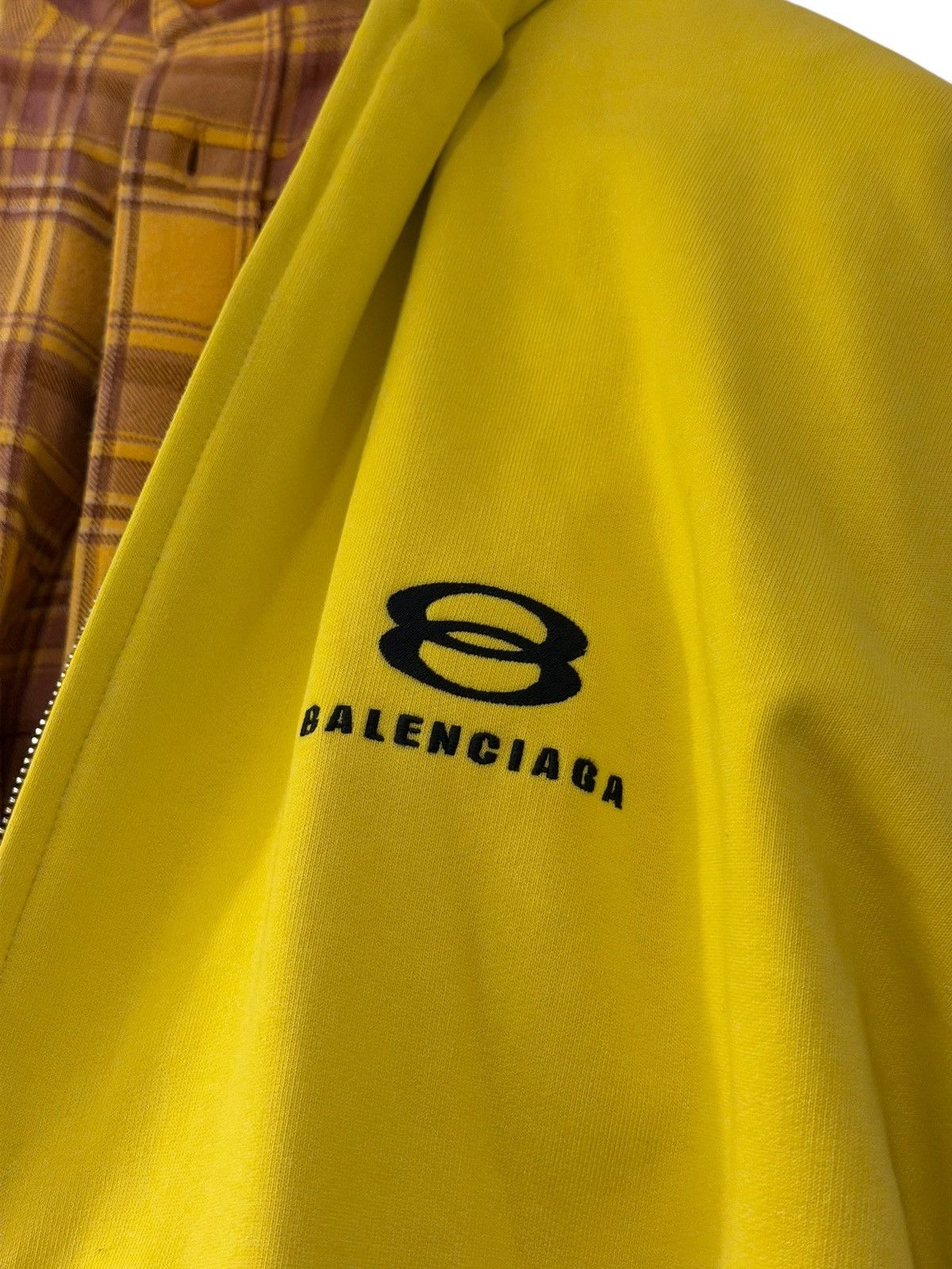 Balenciaga *RARE* BALENCIAGA DEMNA UNITY LAYERED HOODIE YELLOW Size US M / EU 48-50 / 2 - 12 Thumbnail