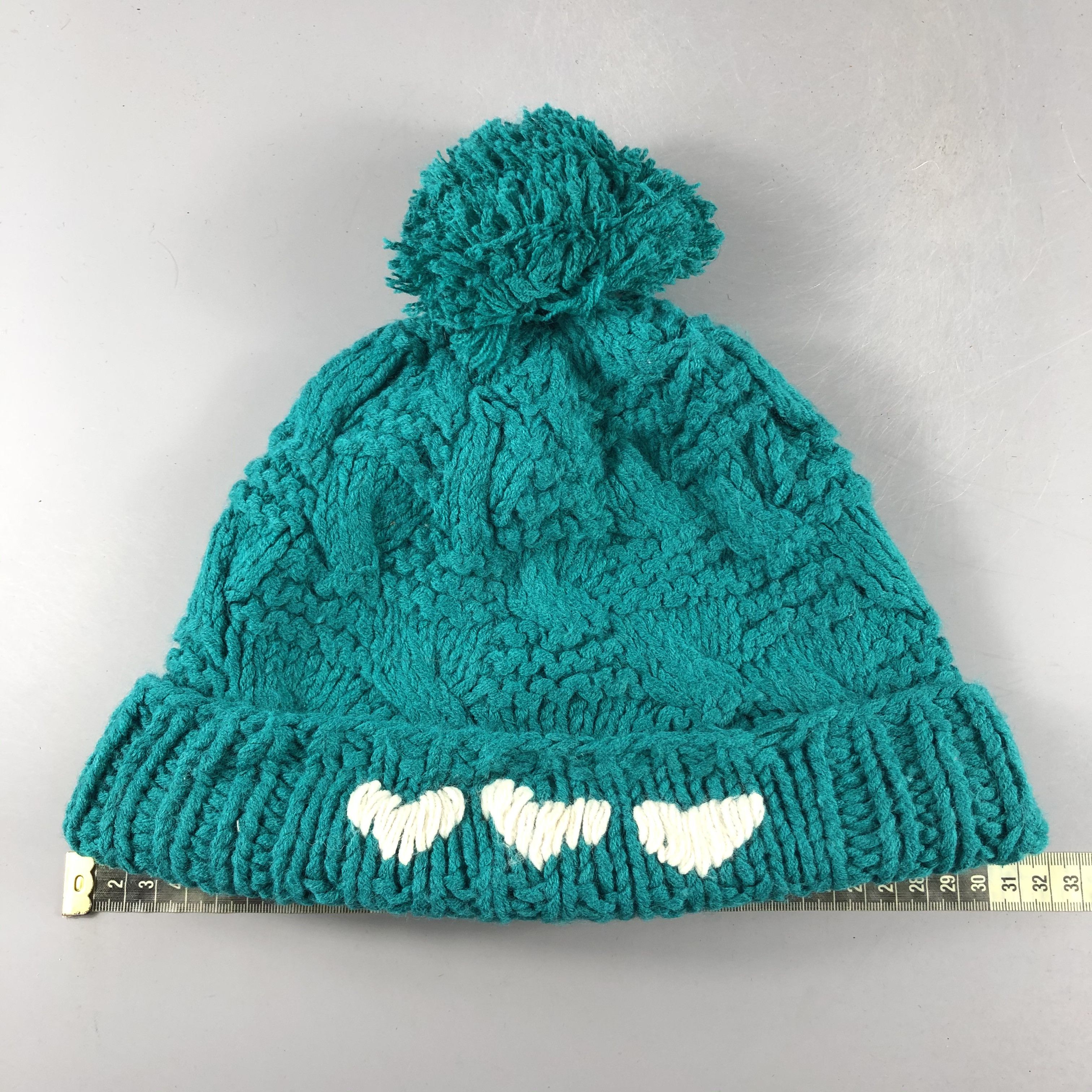 Japanese Brand × Vintage Womens Aran Isle PomPom Beanie Snow Hat Snow Cap -D475 Size ONE SIZE - 3 Thumbnail