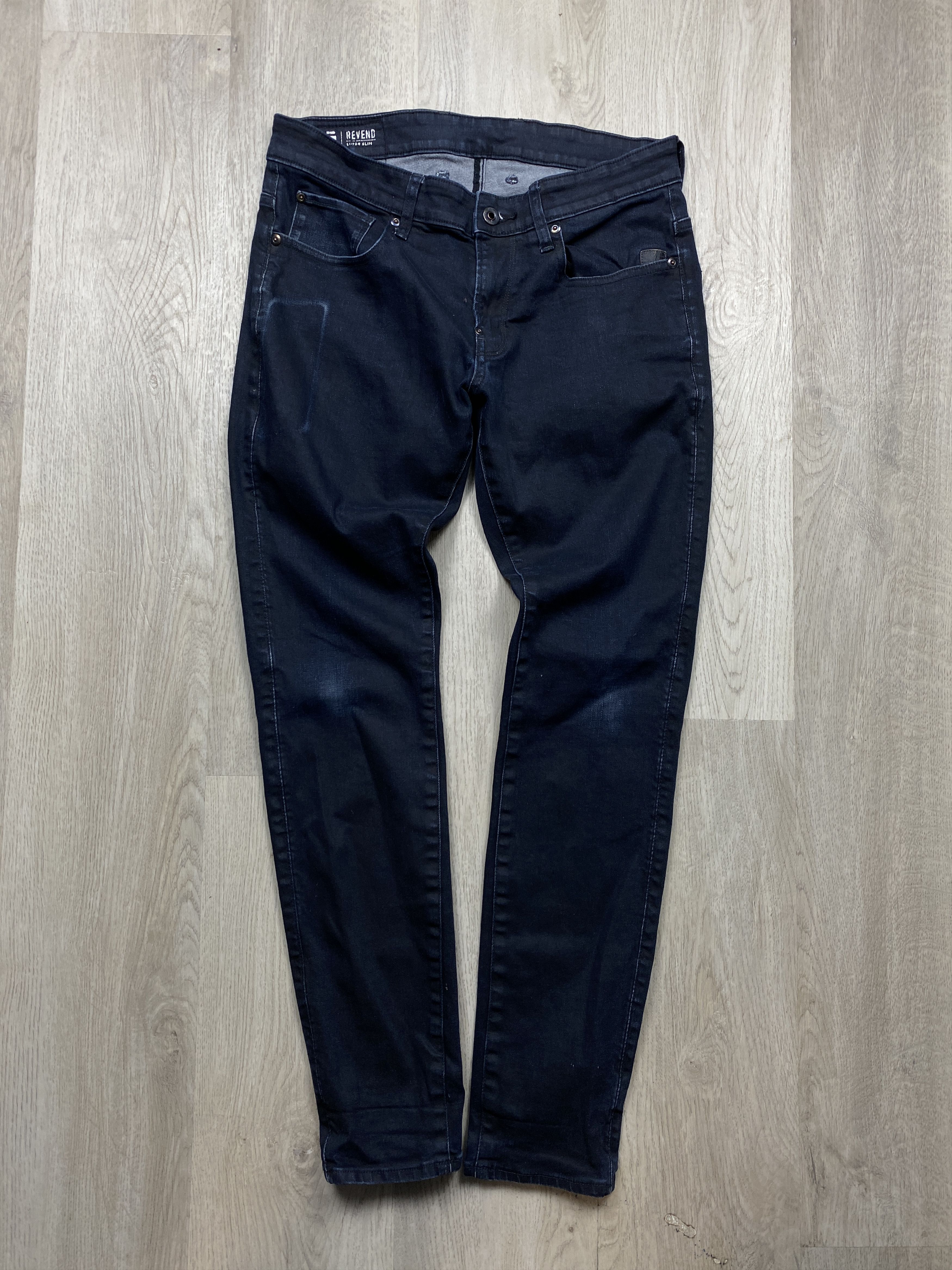 G-Star G Star Raw Revend Super Slim Vintage Mens Denim Pants Jeans Size US 33 - 1 Thumbnail